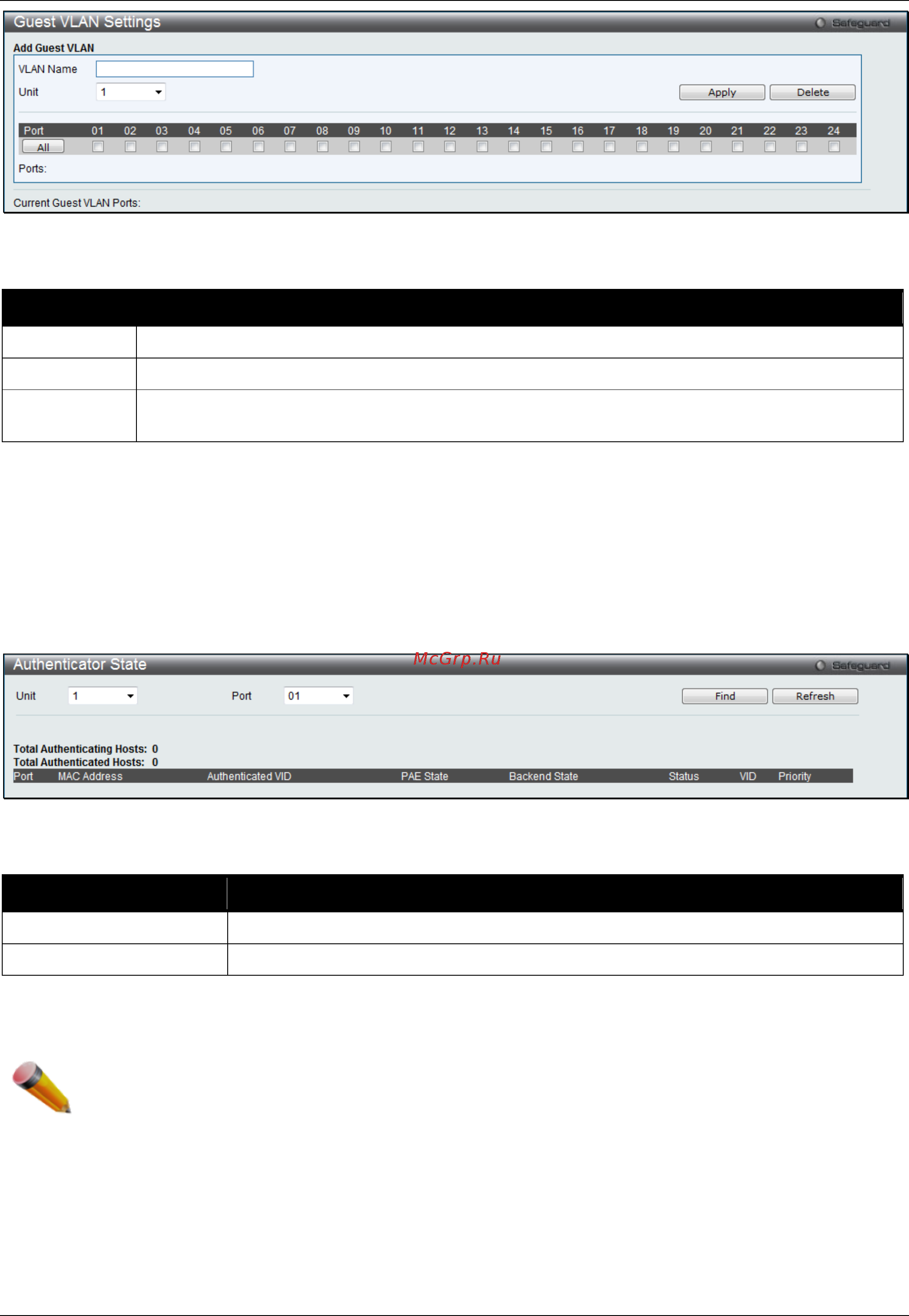 D-Link DGS-3120-24TC/*RI [336/509] Authenticator state
