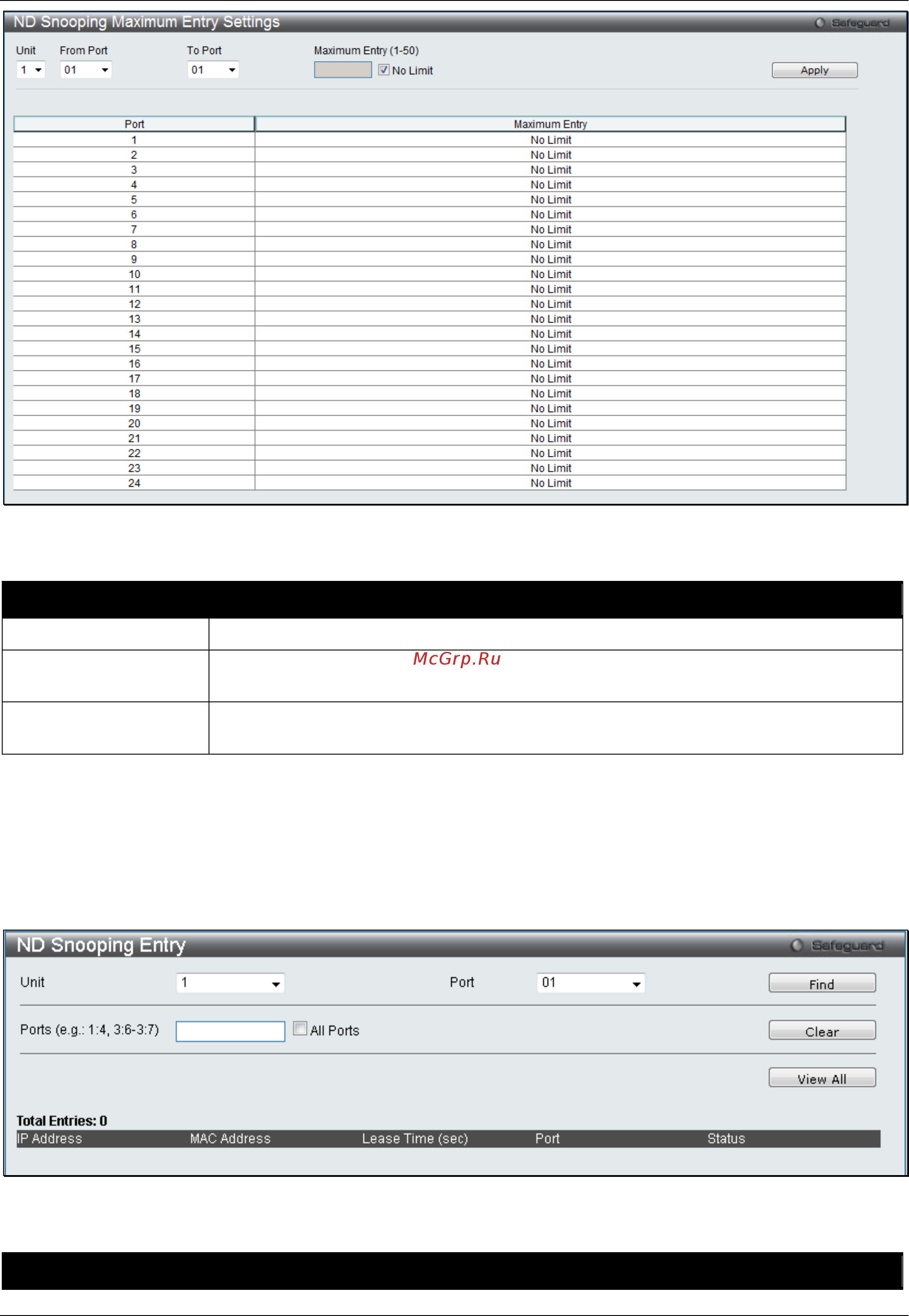 D-Link DGS-3120-24SC/*RI [352/509] Nd snooping entry