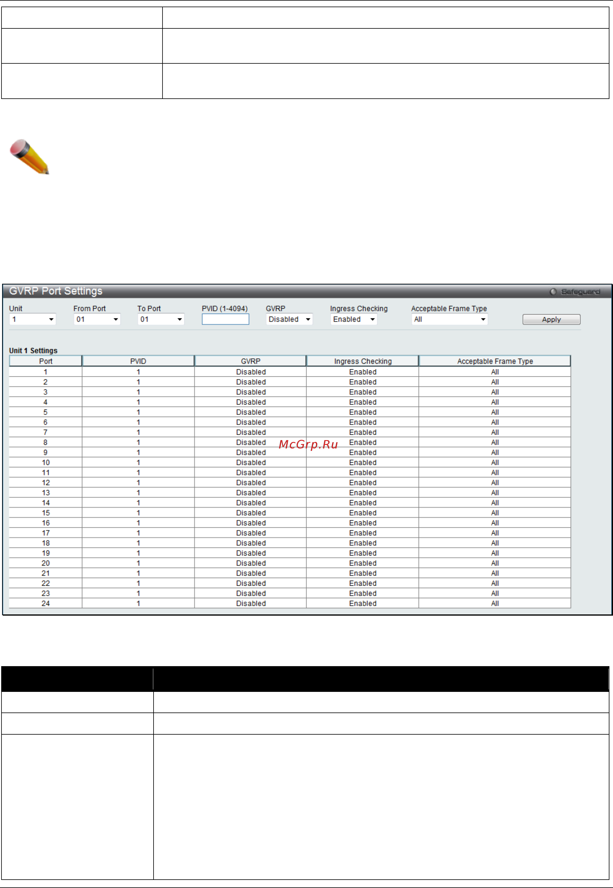 D-Link DGS-3120-24PC/*RI [95/509] Gvrp port settings