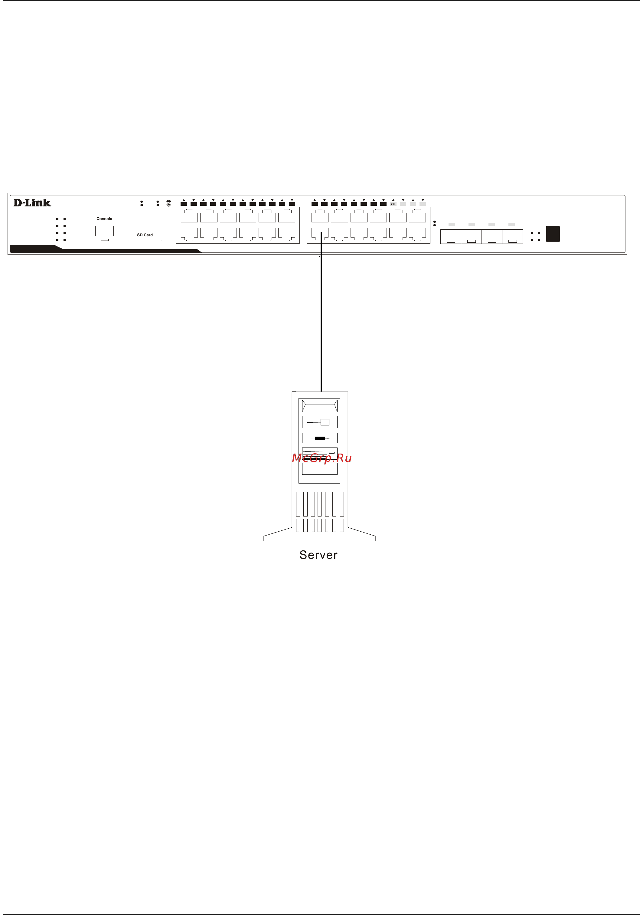 D-Link DGS-3120-48TC/*RI [31/71] Connecting to network backbone or server