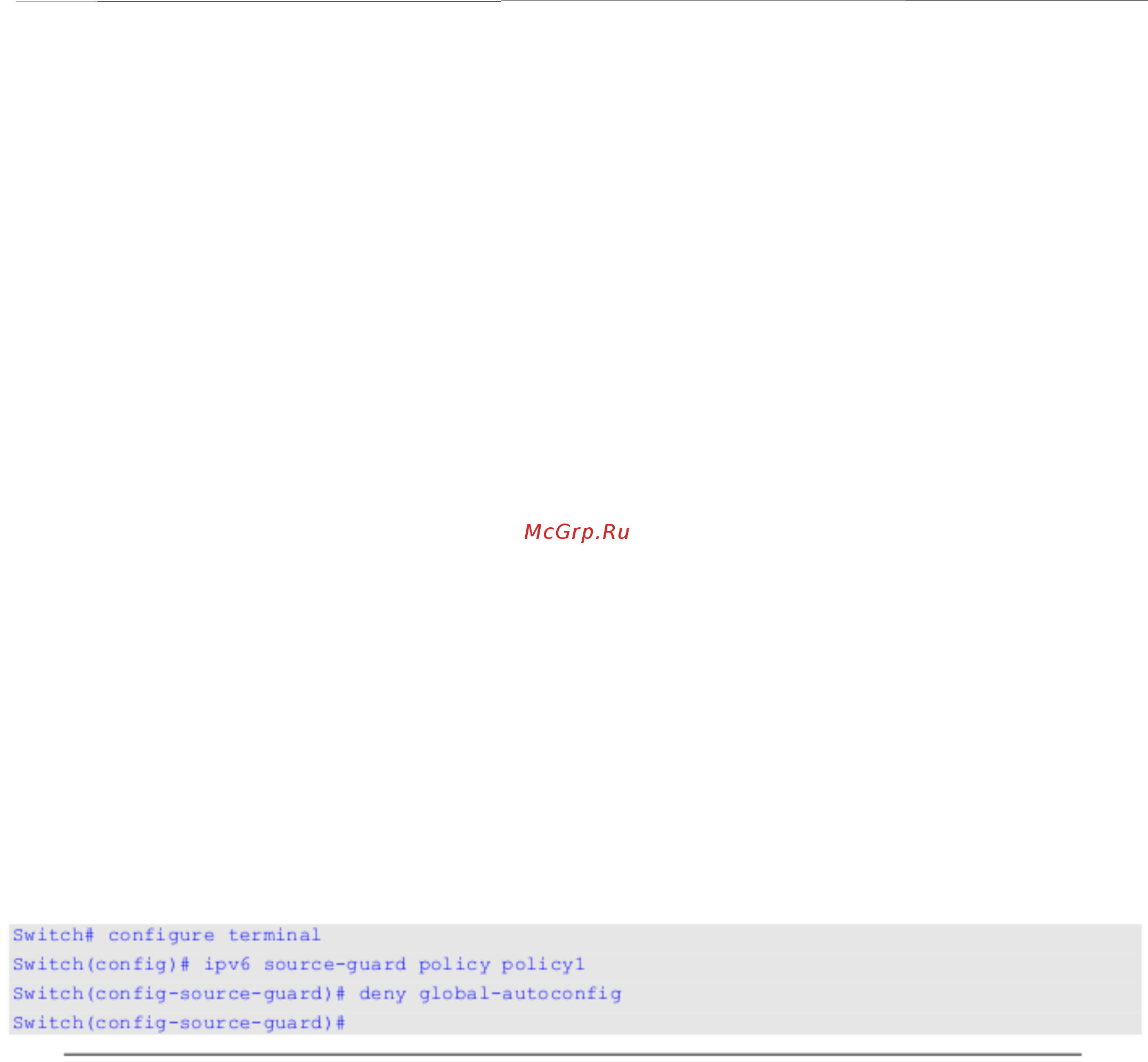 D-Link DGS-3130-54S [241/305] 3 deny global autoconfig