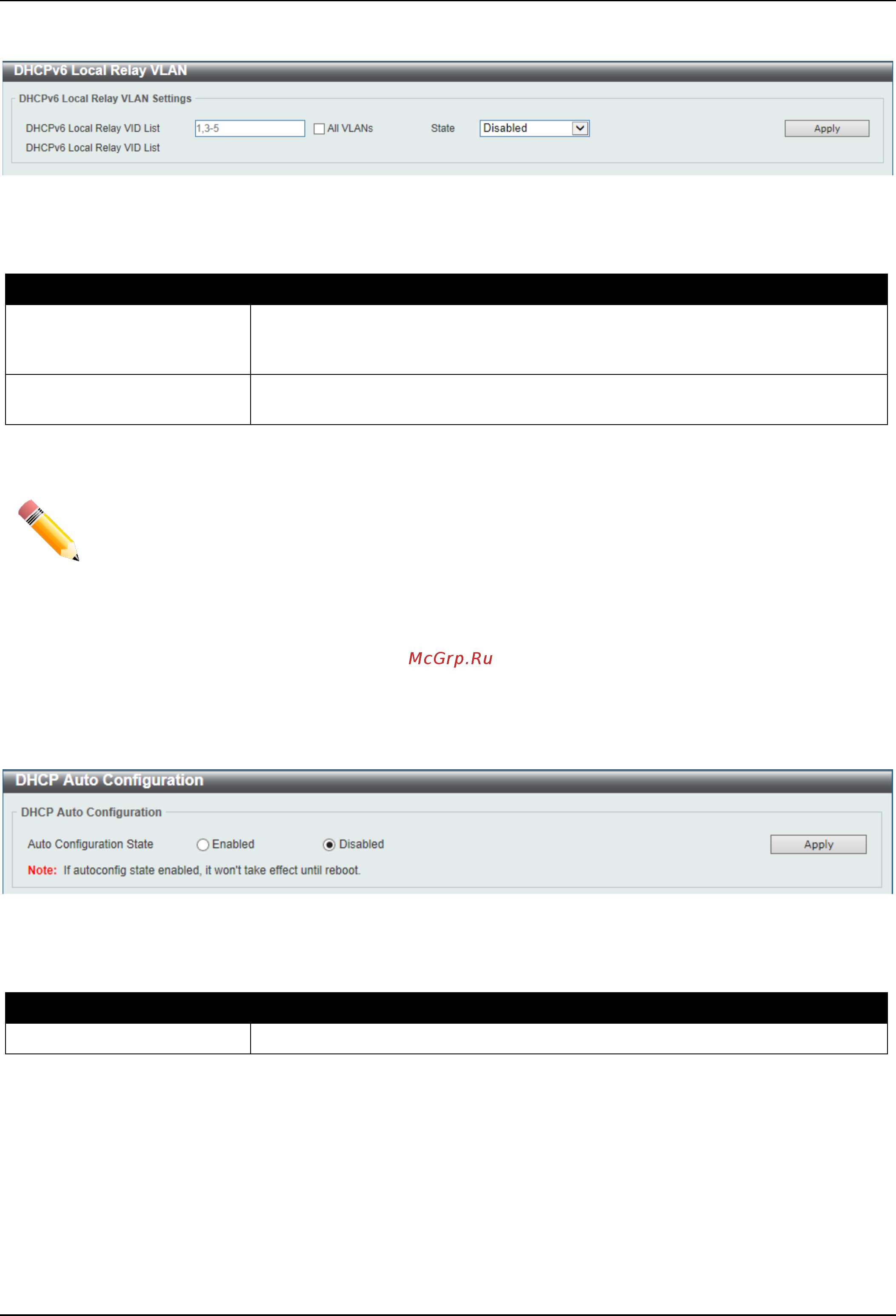 D-Link DGS-3630-28TC [105/742] Dhcp auto configuration