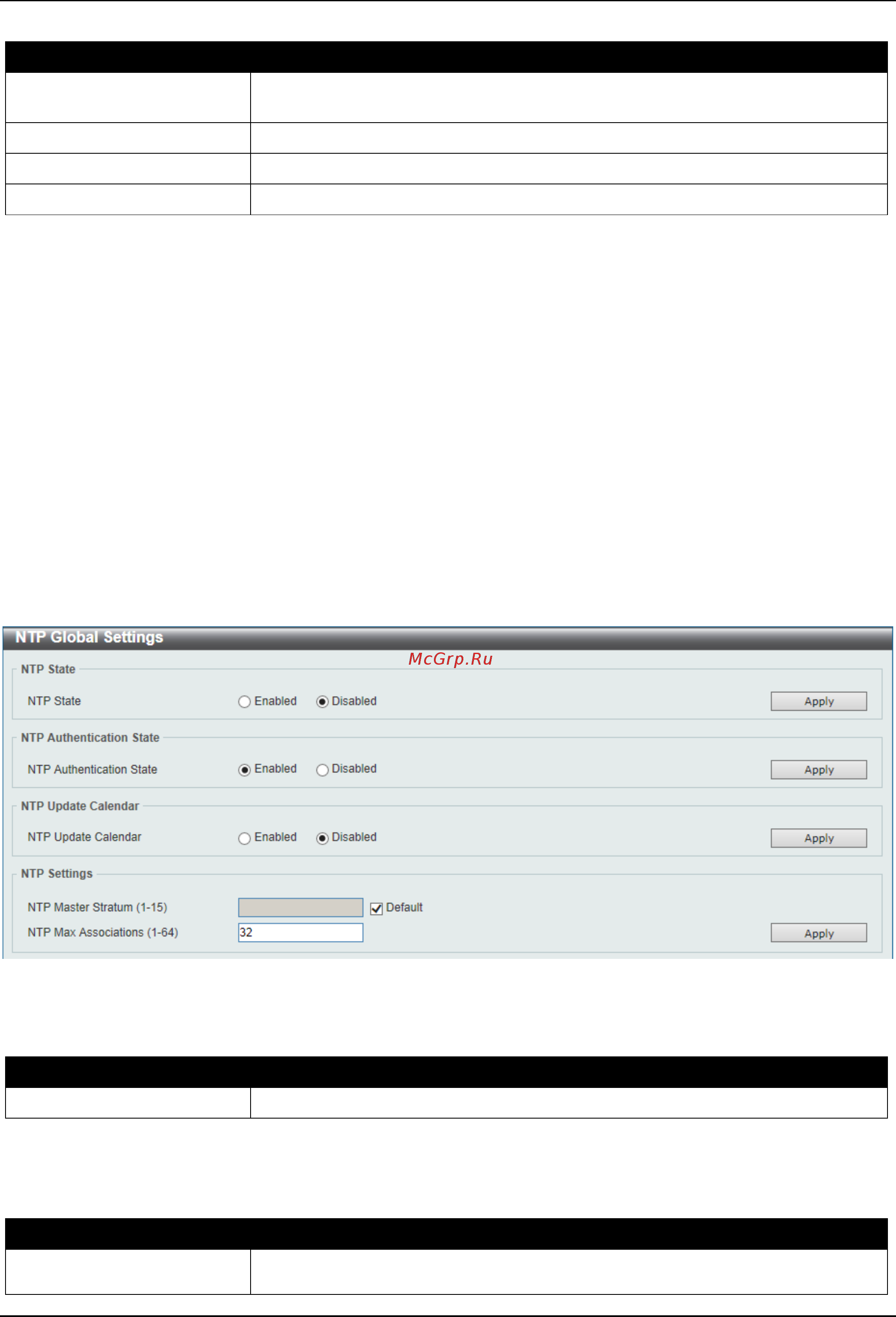 D-Link DGS-3630-28SC [109/742] Ntp global settings