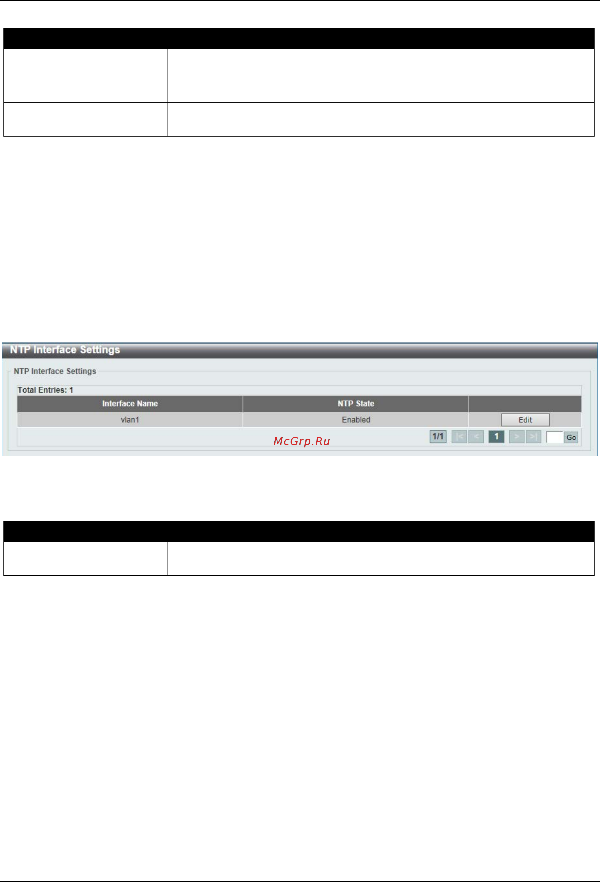 D-Link DGS-3630-28TC [114/742] Ntp interface settings