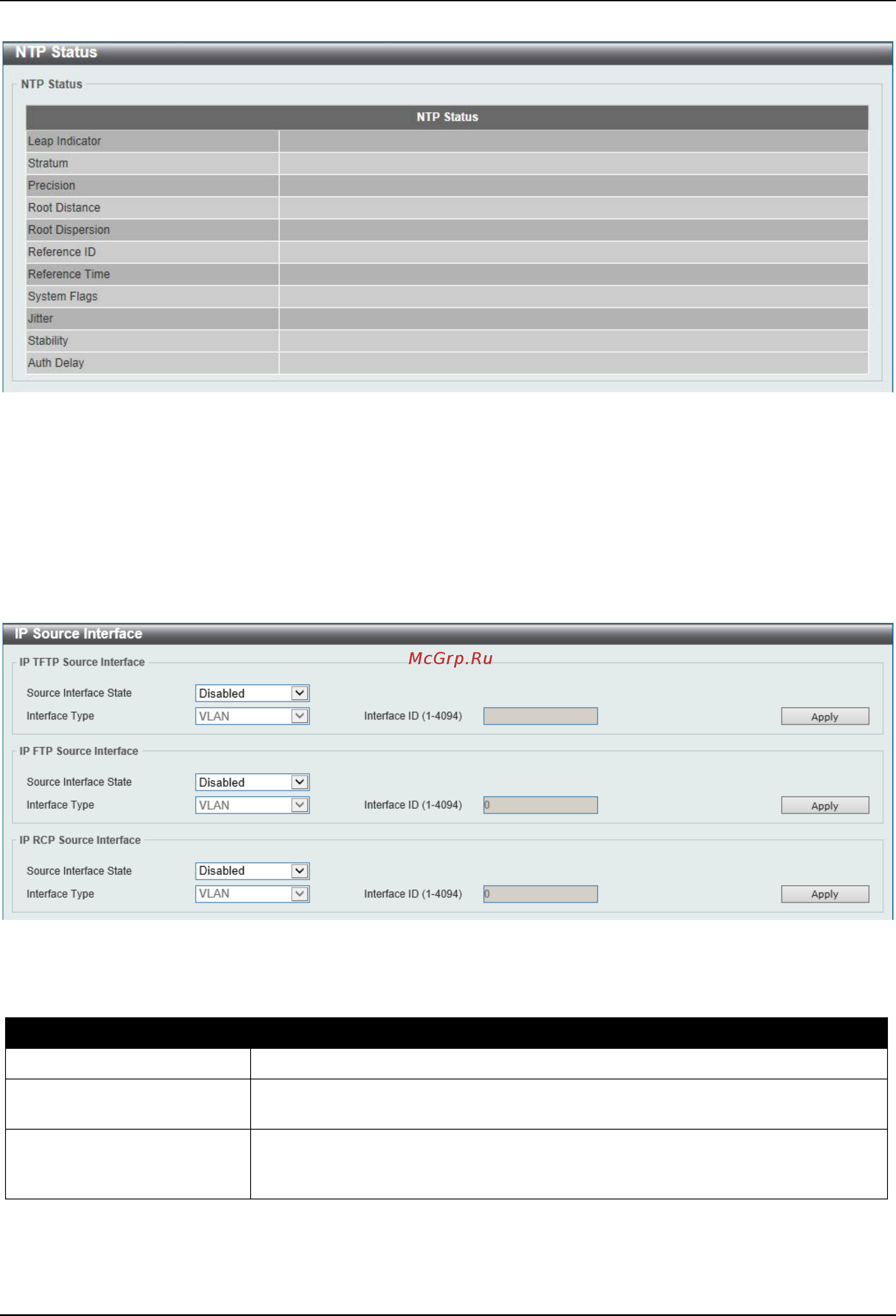 D-Link DGS-3630-28SC [116/742] Ip source interface