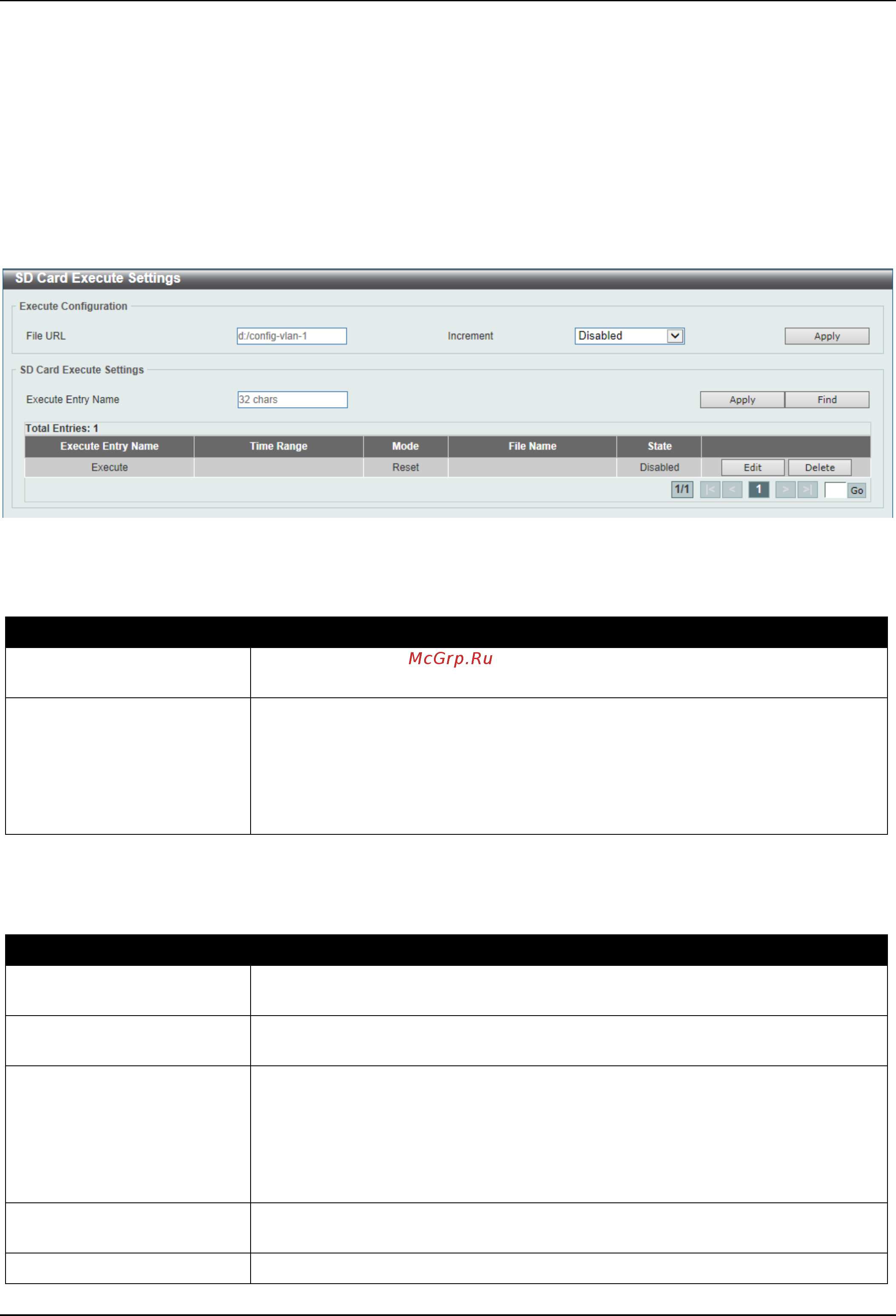 D-Link DGS-3630-28SC [142/742] Sd card execute settings