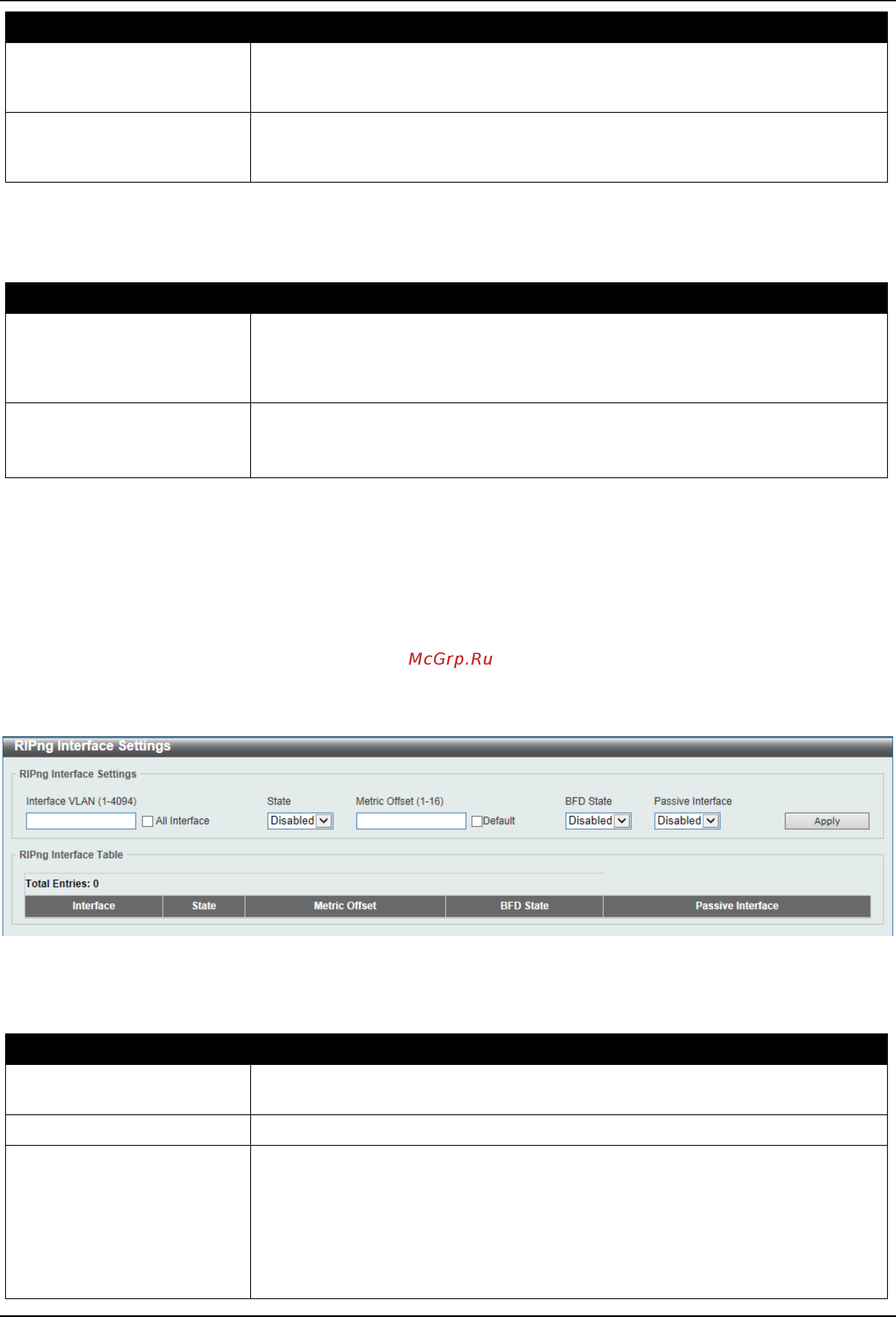 D-Link DGS-3630-28SC [276/742] Ripng interface settings