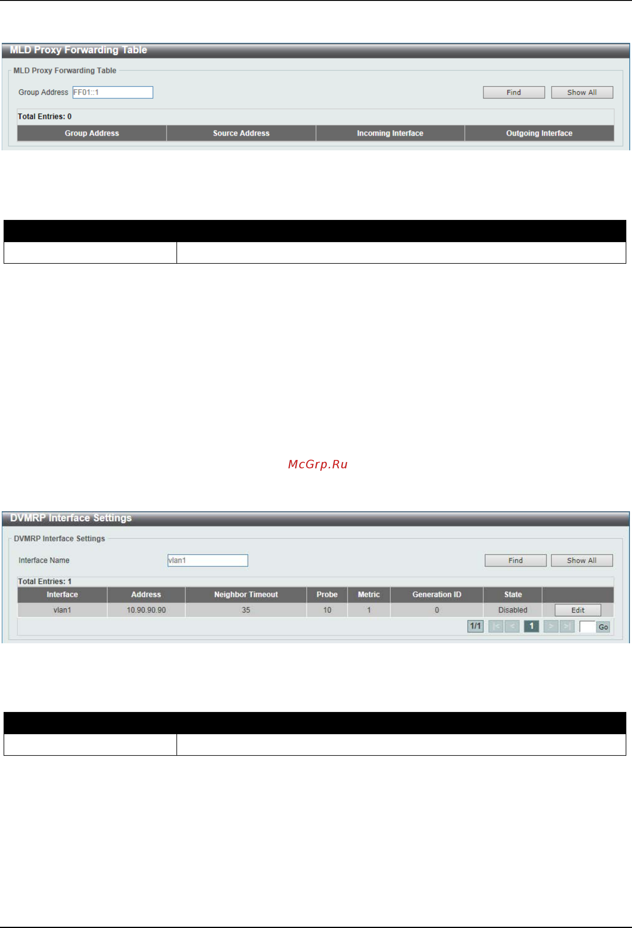 D-Link DGS-3630-52PC [321/742] Dvmrp interface settings