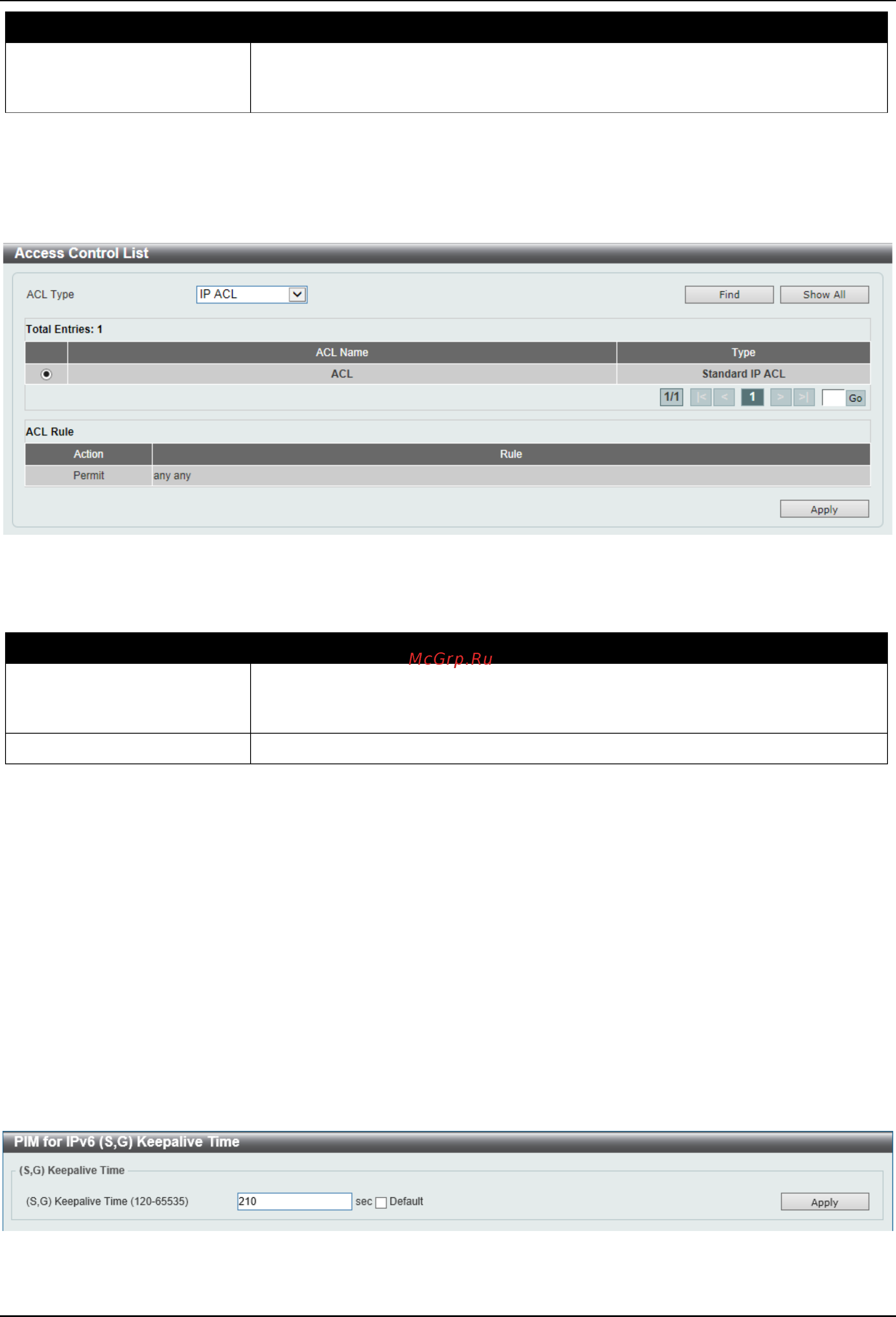 D-Link DGS-3630-28SC [346/742] Pim for ipv6 s g keepalive time