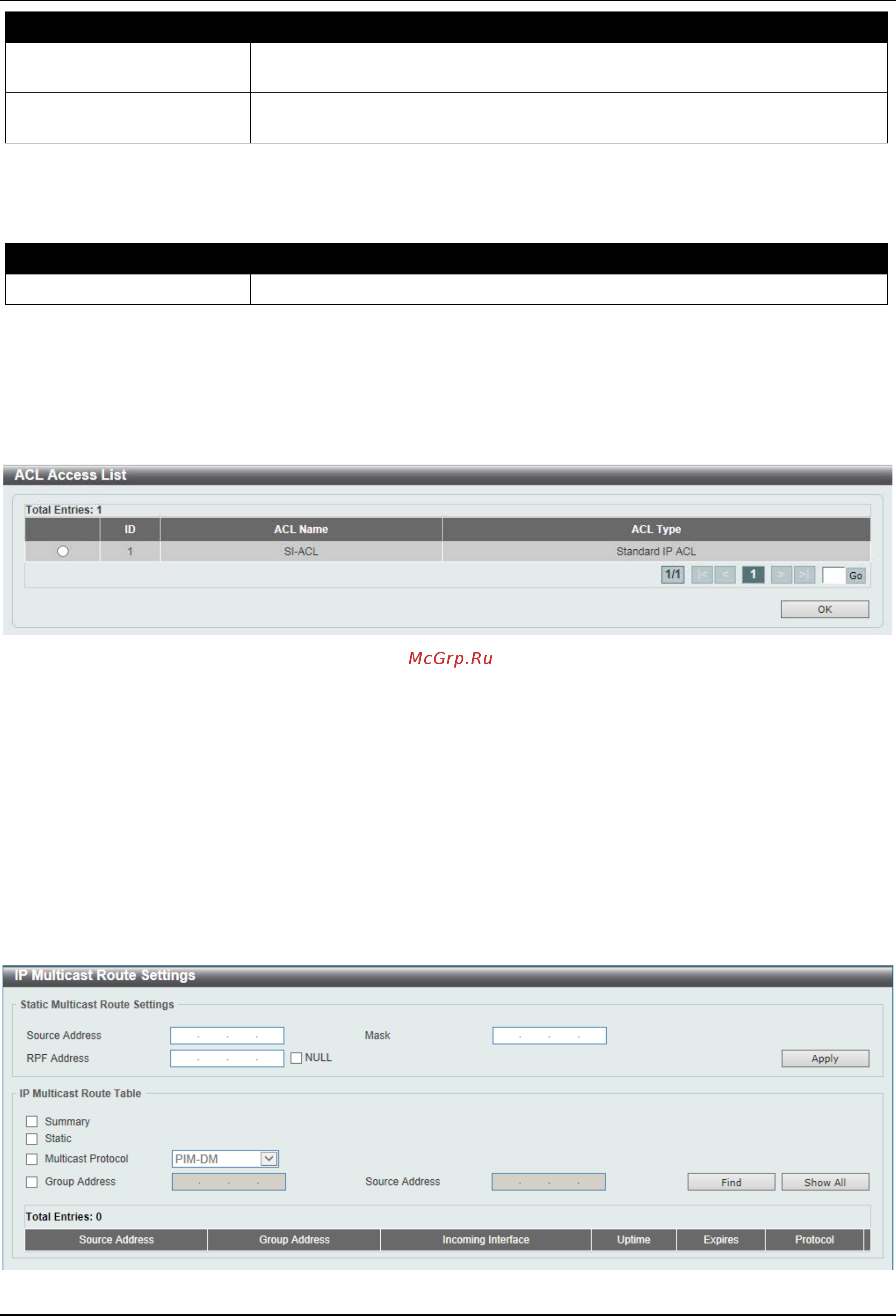 D-Link DGS-3630-28SC [357/742] Ip multicast route settings