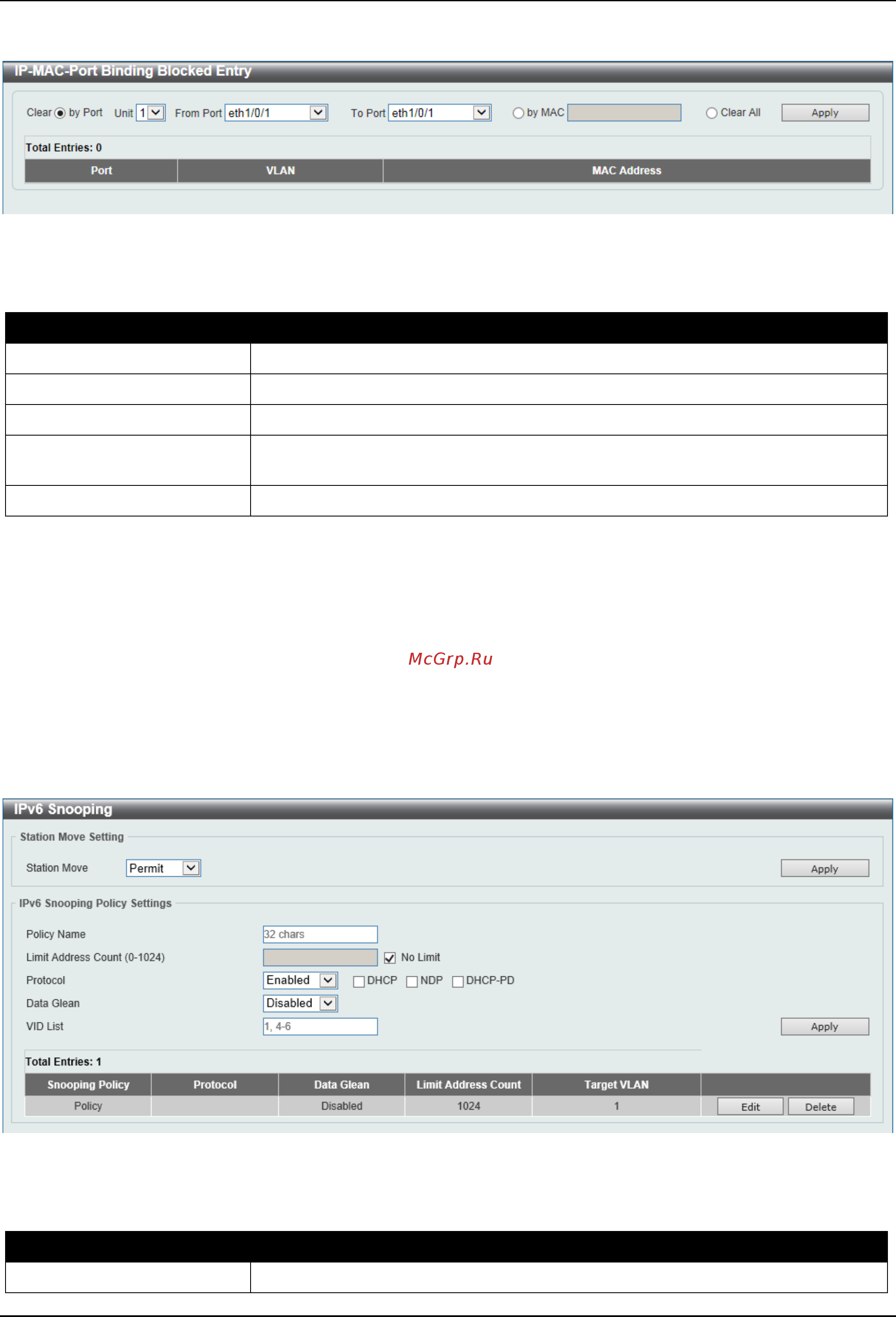 D-Link DGS-3630-28SC [532/742] Ipv6 snooping