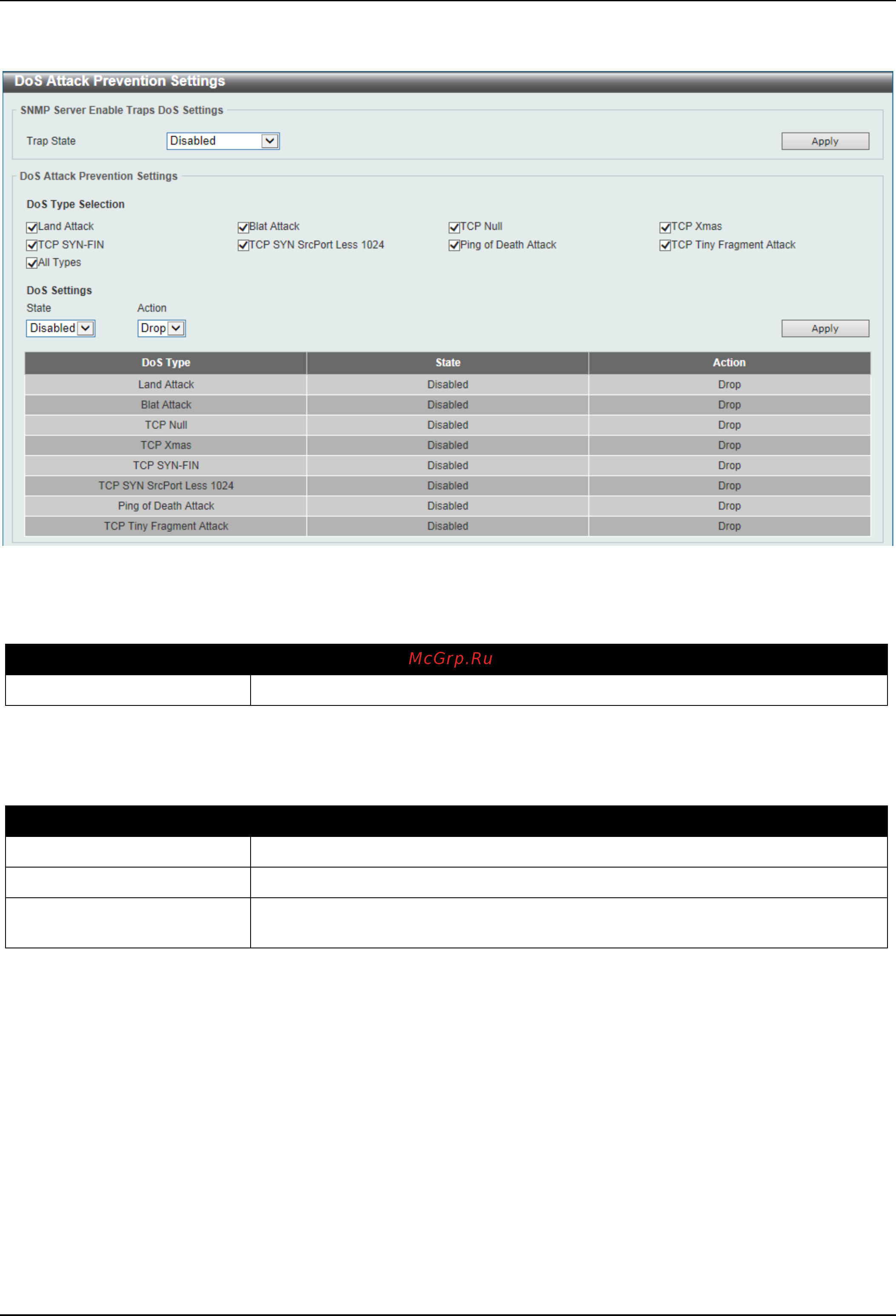 D-Link DGS-3630-28SC [563/742] Zone defense settings