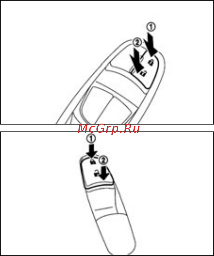 Nissan Murano Z52 [104/324] Включение и выключение функции автоматического запирания дверей при движении автомобиля