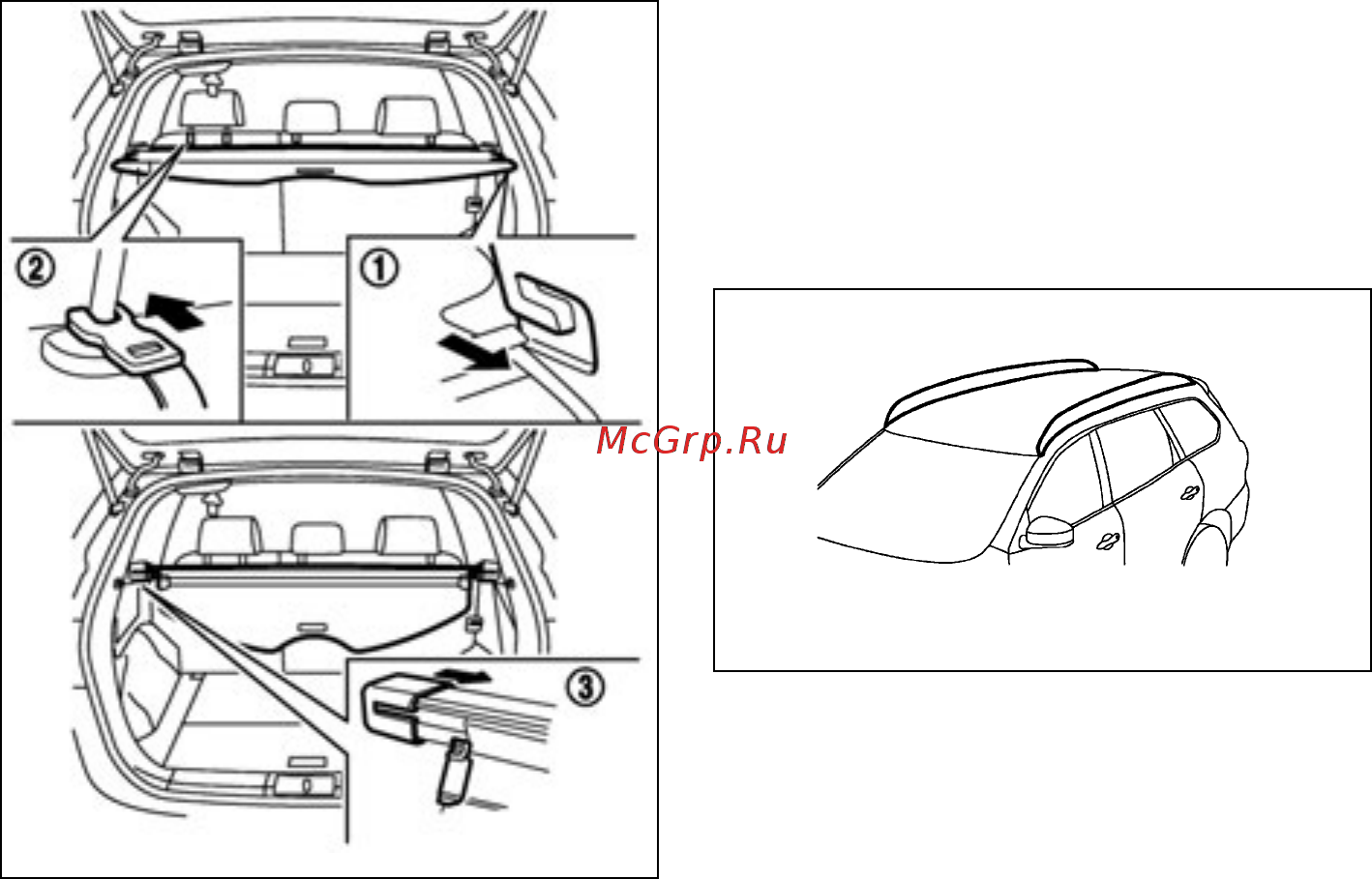 Nissan Murano Z52 [98/324] Рейлинги