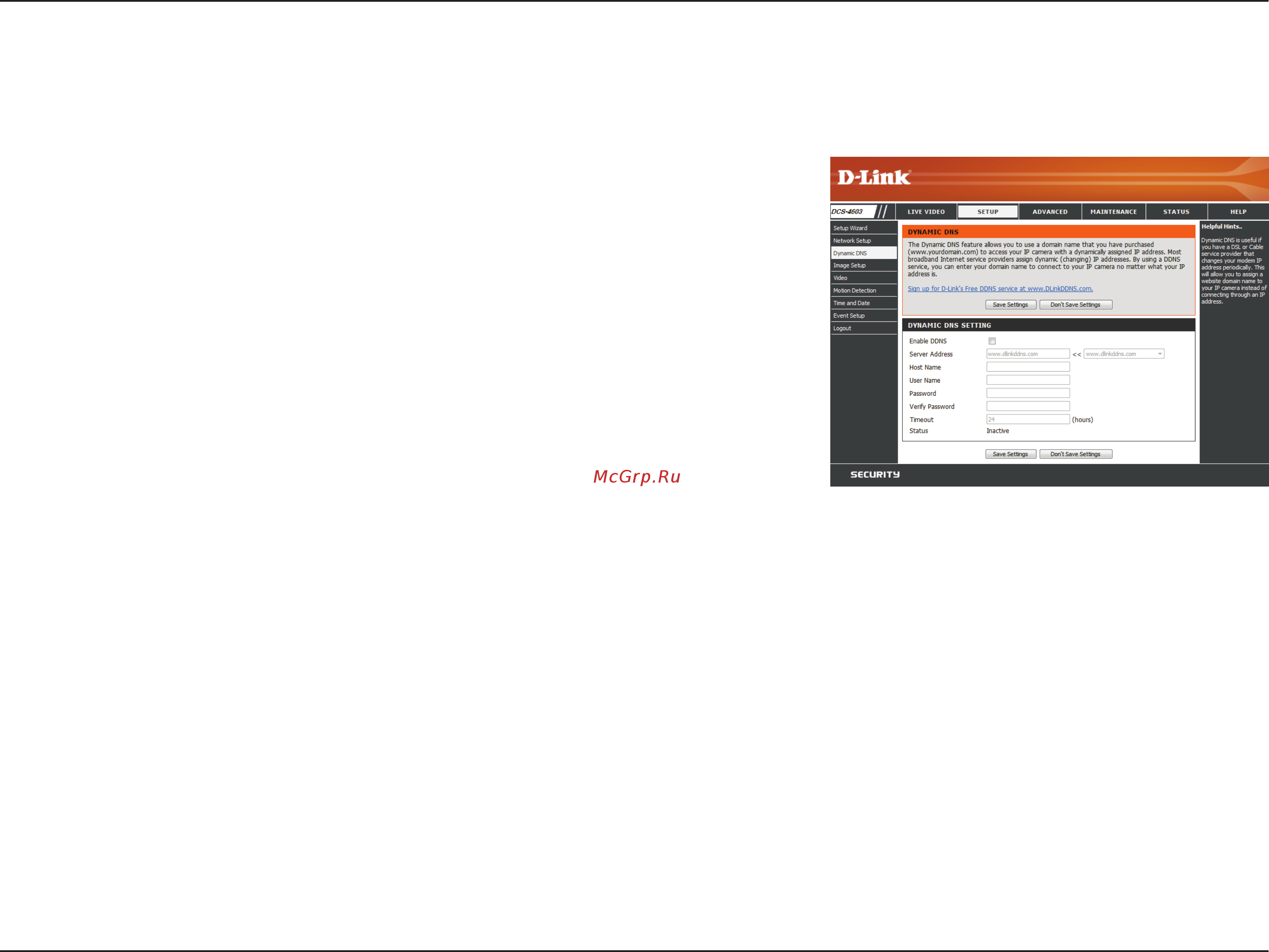 D-Link DCS-4603 [31/66] Dynamic dns