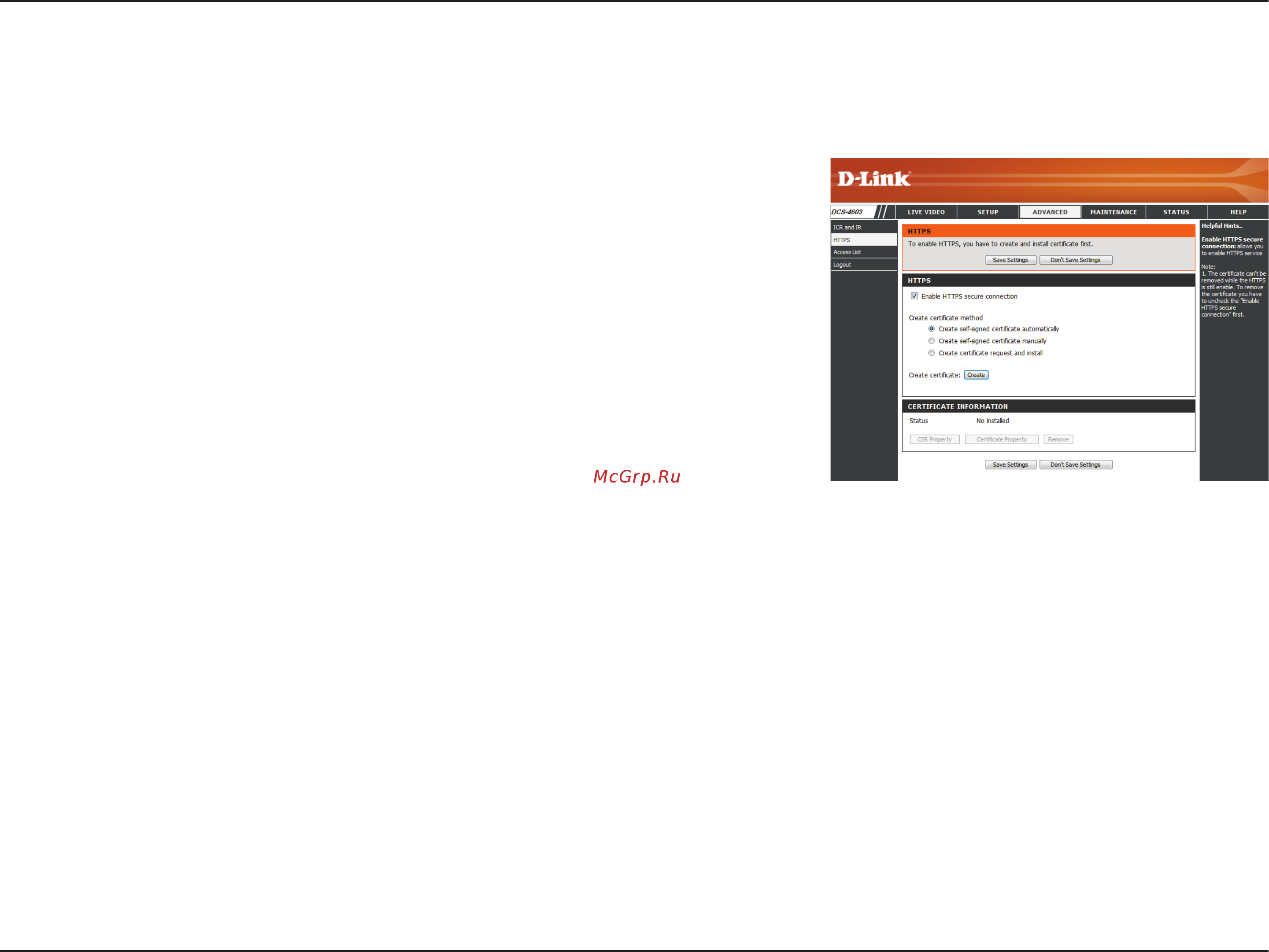 D-Link DCS-4603 [45/66] Section 3 configuration