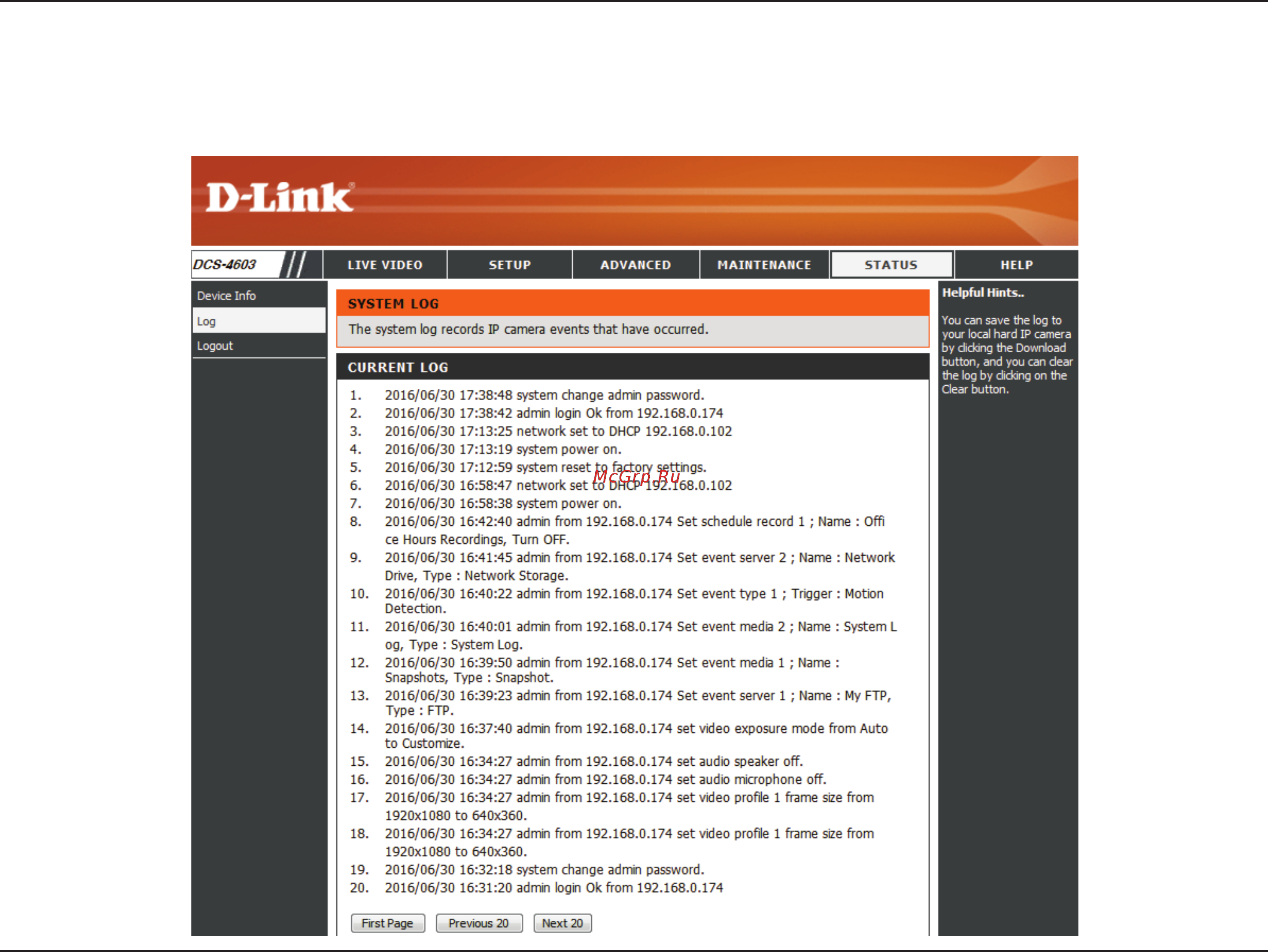 D-Link DCS-4603 [51/66] Section 3 configuration