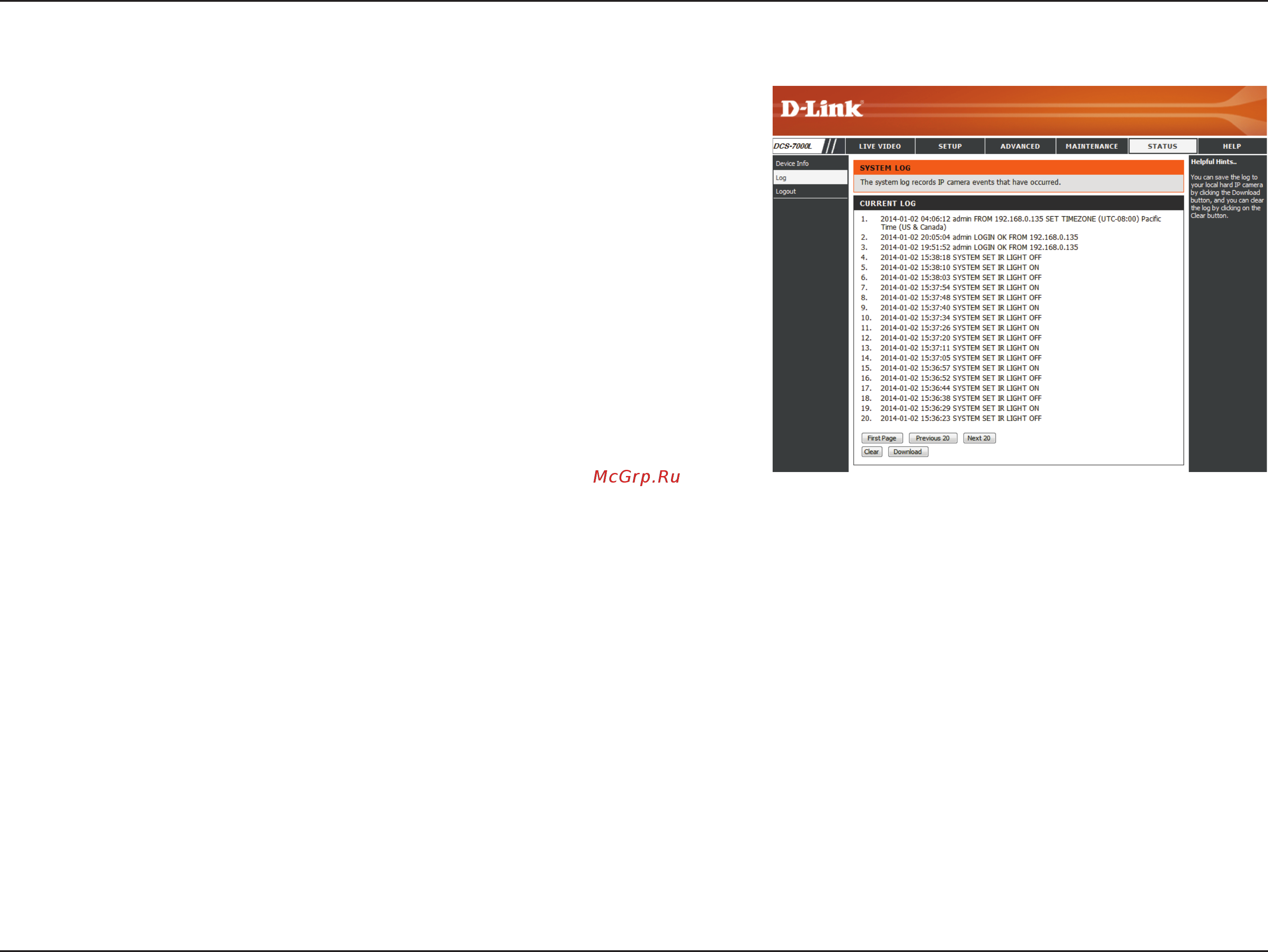 D-Link DCS-7000L [60/63] Section 4 configuration