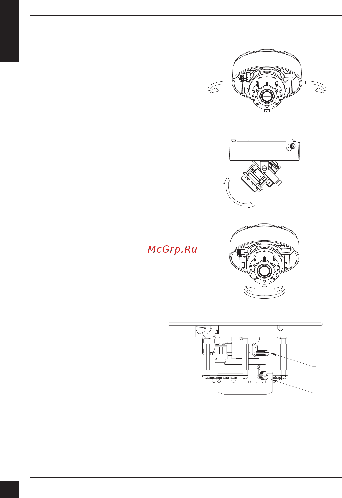 D-Link DCS-6517 [11/24] Adjusting the lens 3 axis angle