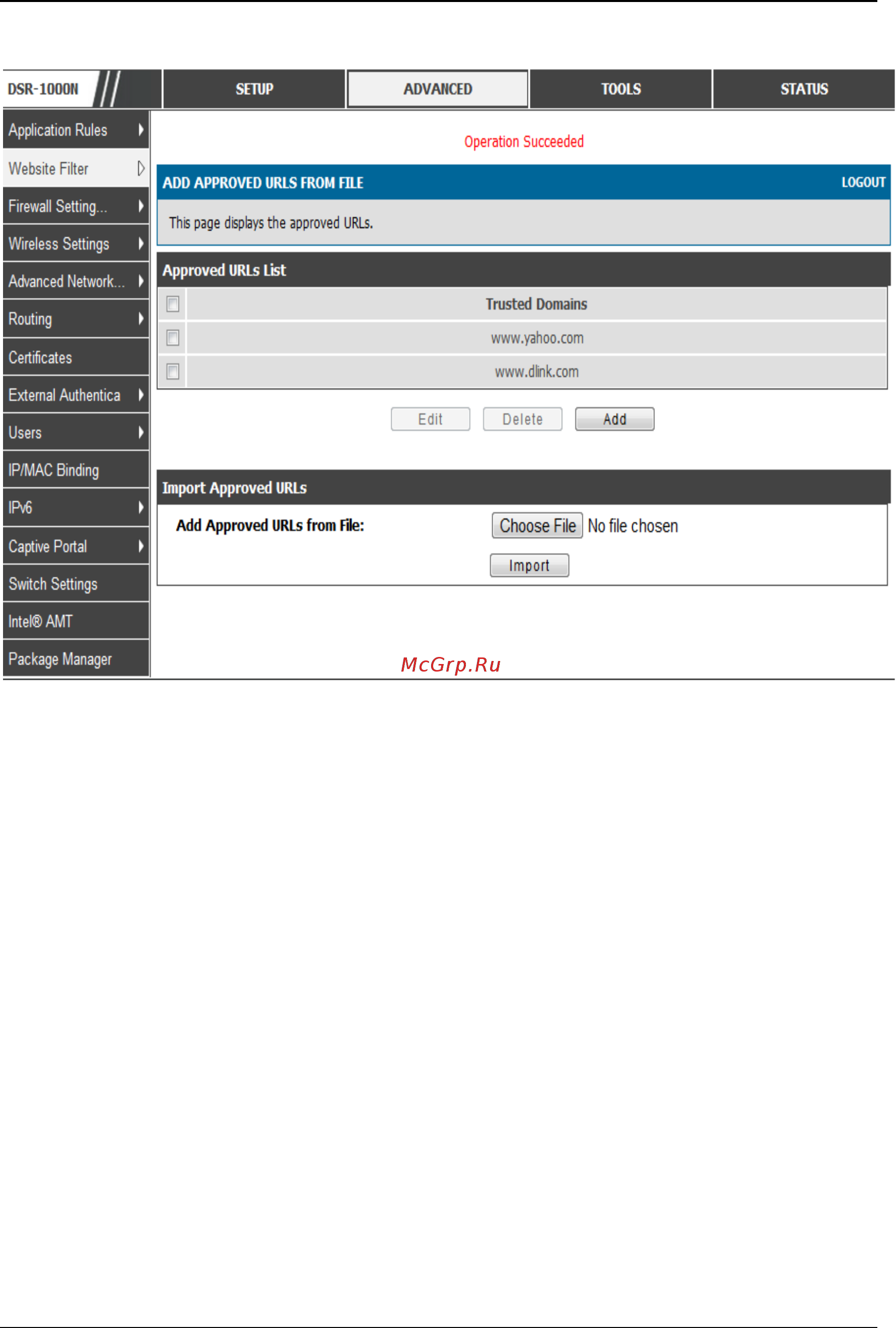 D-Link DSR-150 [106/274] Blocked keywords