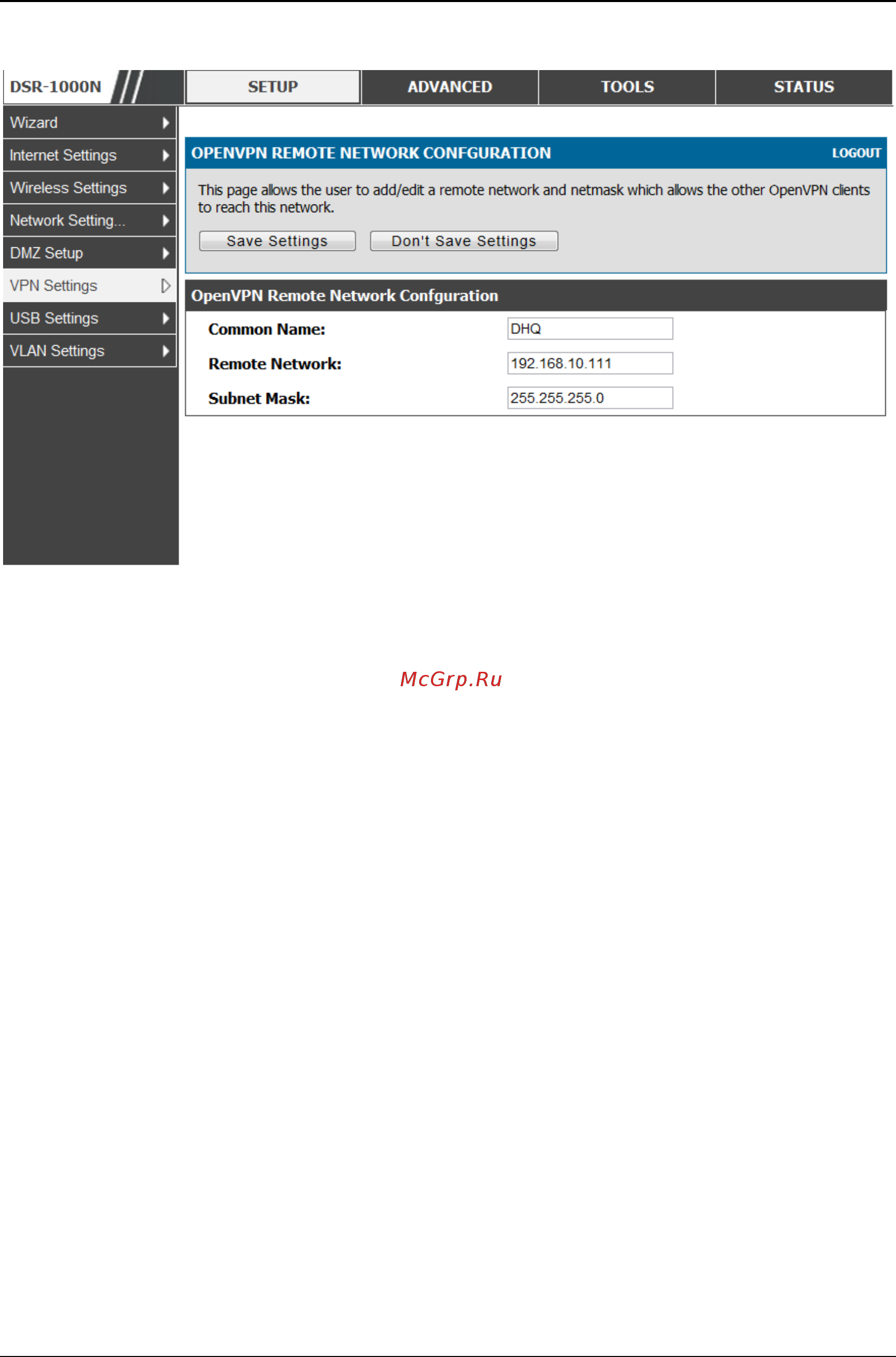 D-Link DSR-150 [128/274] Openvpn authentication