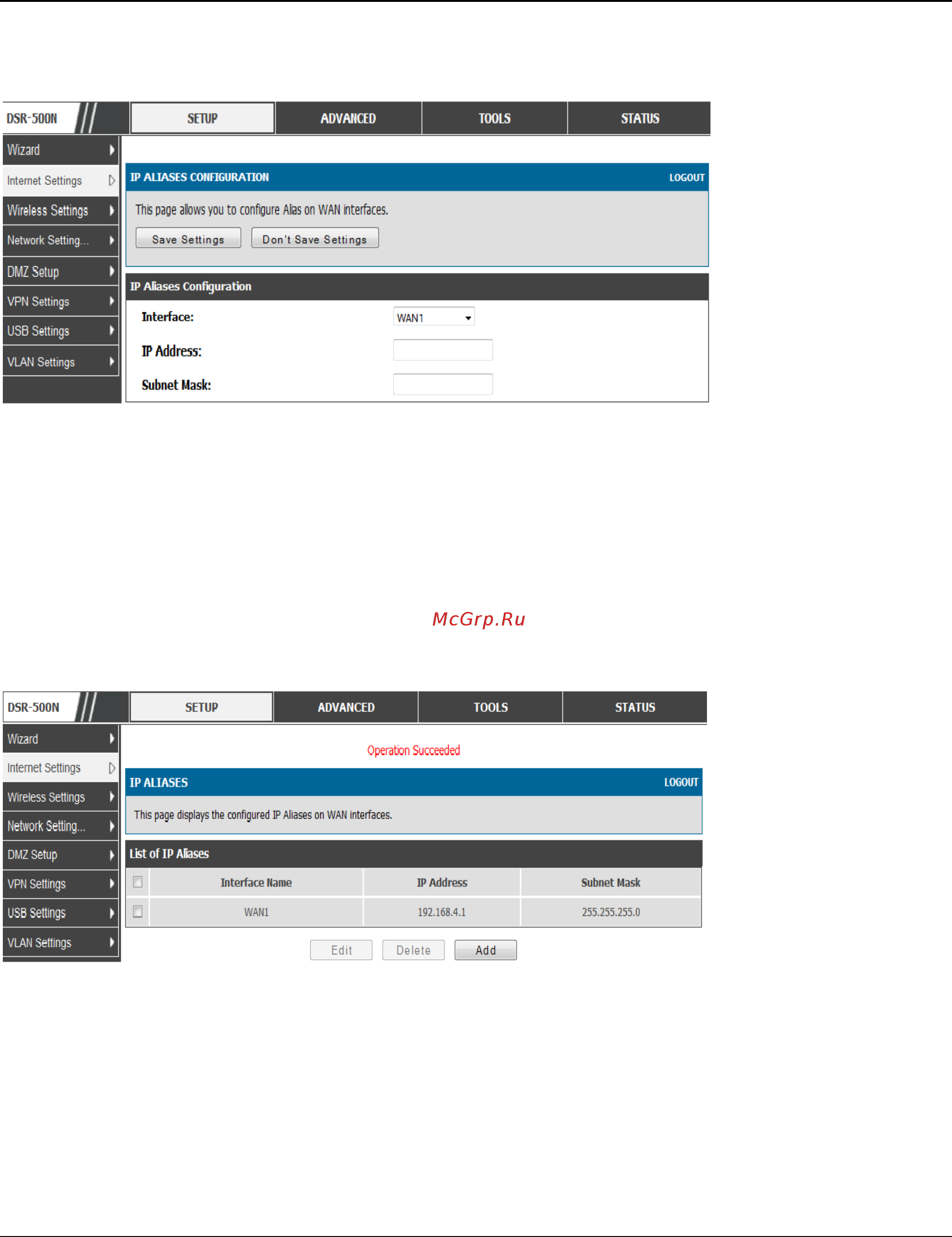 D-Link DSR-150 [54/274] Figure 31 configuring the ip alias