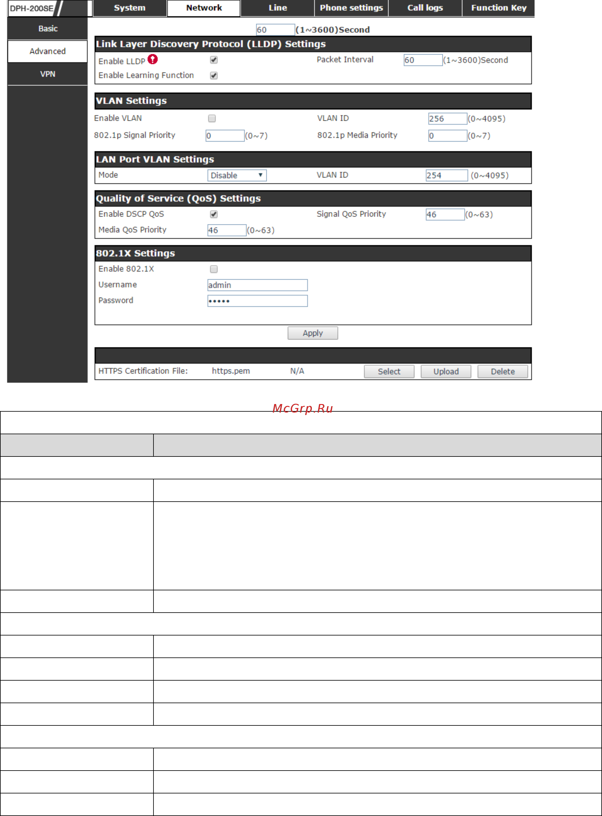 D-Link DPH-200SE [22/53] Advanced