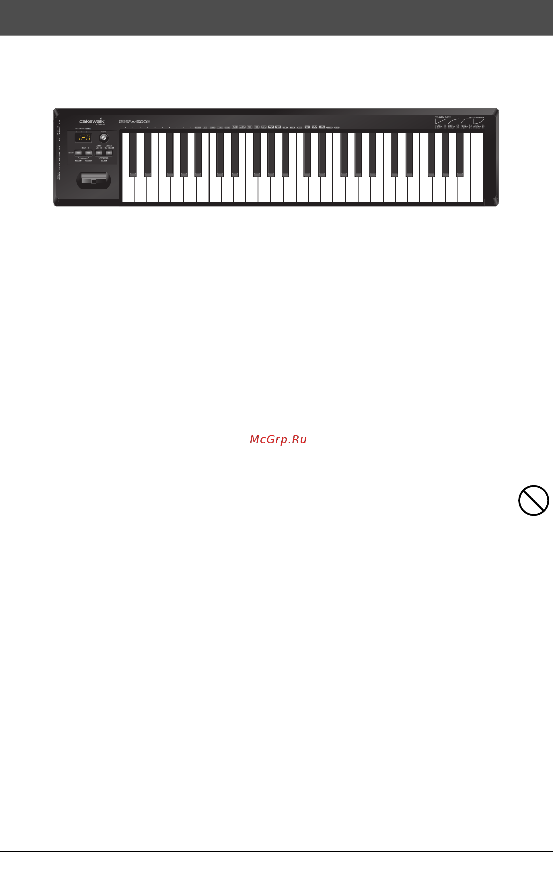 Roland A-500S [10/64] Комплект поставки