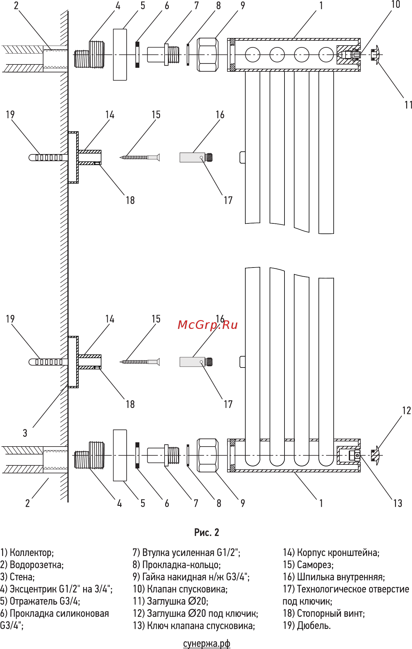 Сунержа Фабула М 600x600 Инструкция по эксплуатации онлайн [2/4] 386749