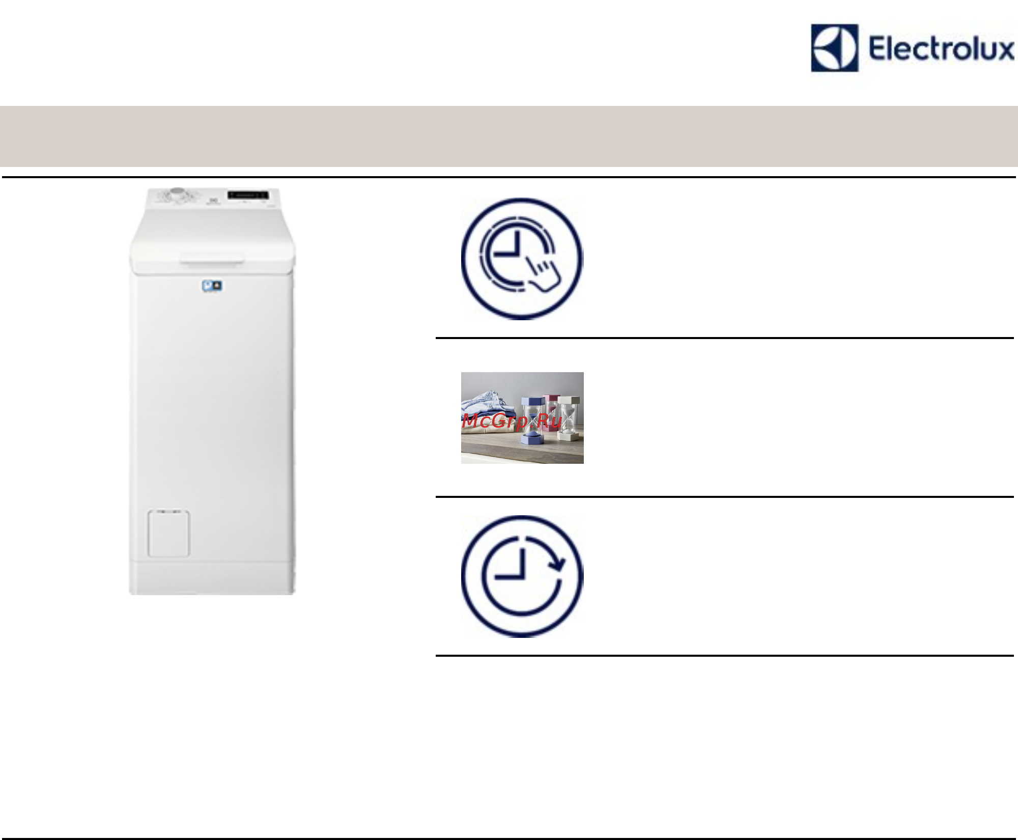 Electrolux EWT1066EOW Технические характеристики онлайн