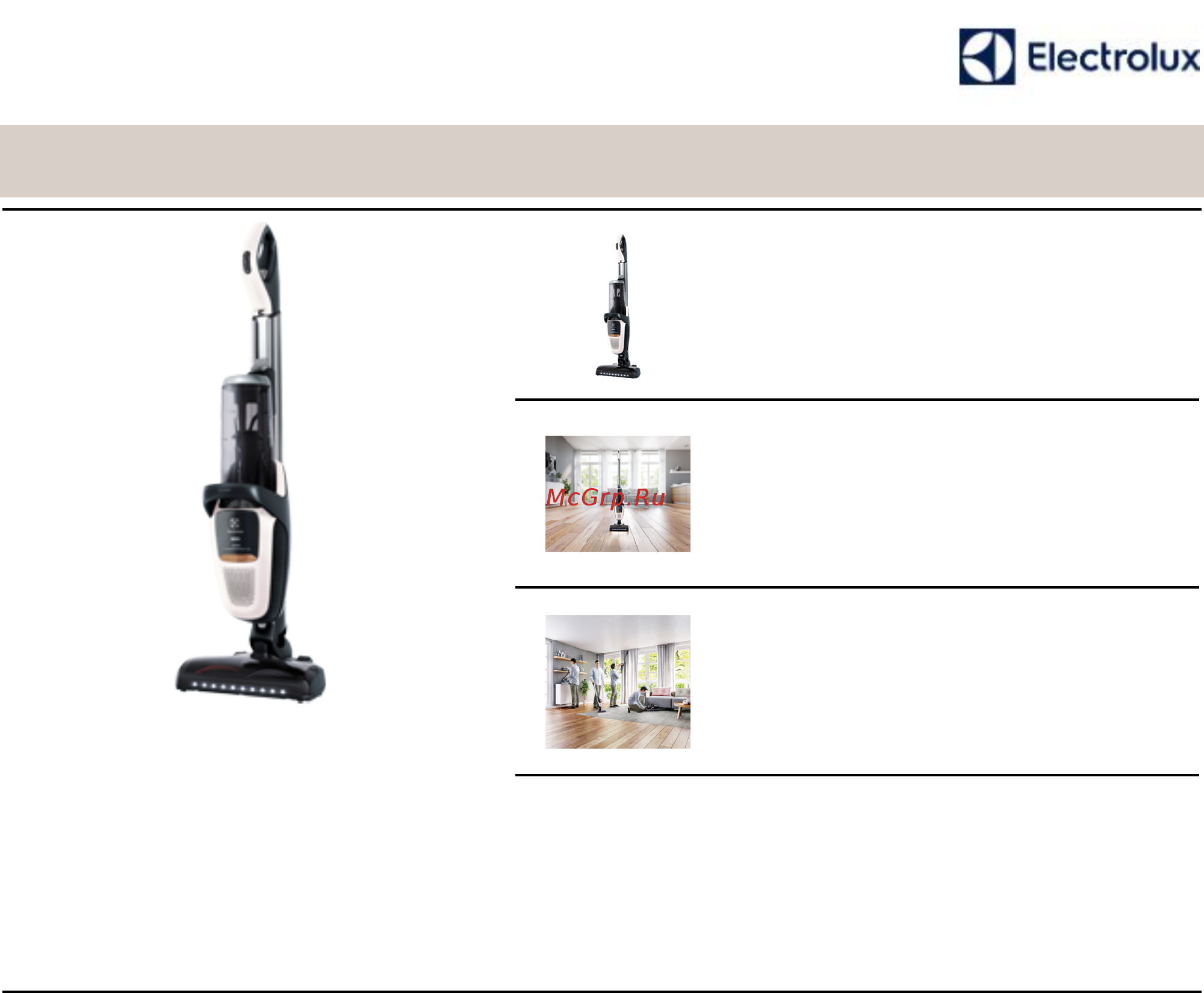 Electrolux PF91-ALRGY Технические характеристики онлайн