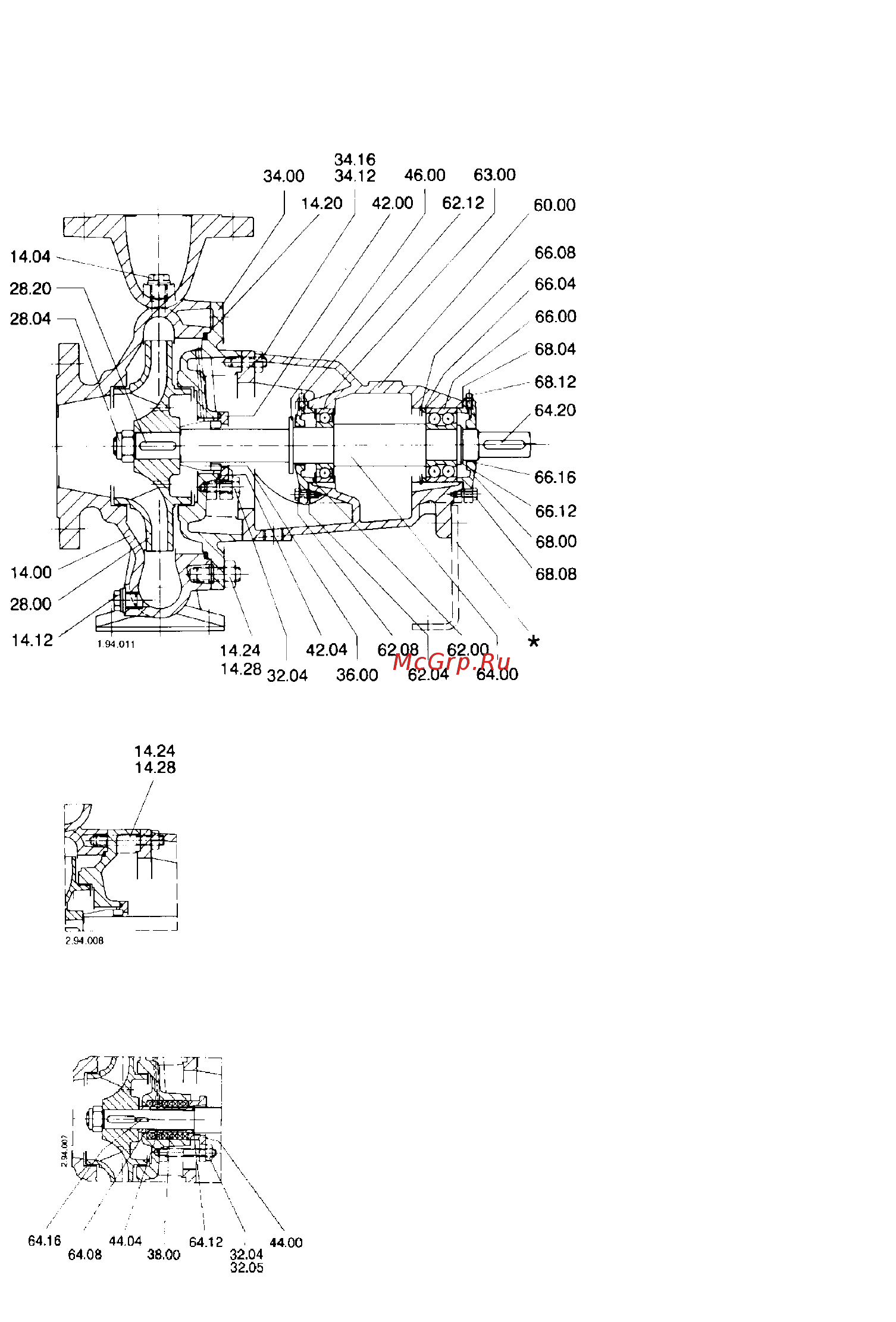 CALPEDA B-N4 100-400A [39/44] Sezioni e