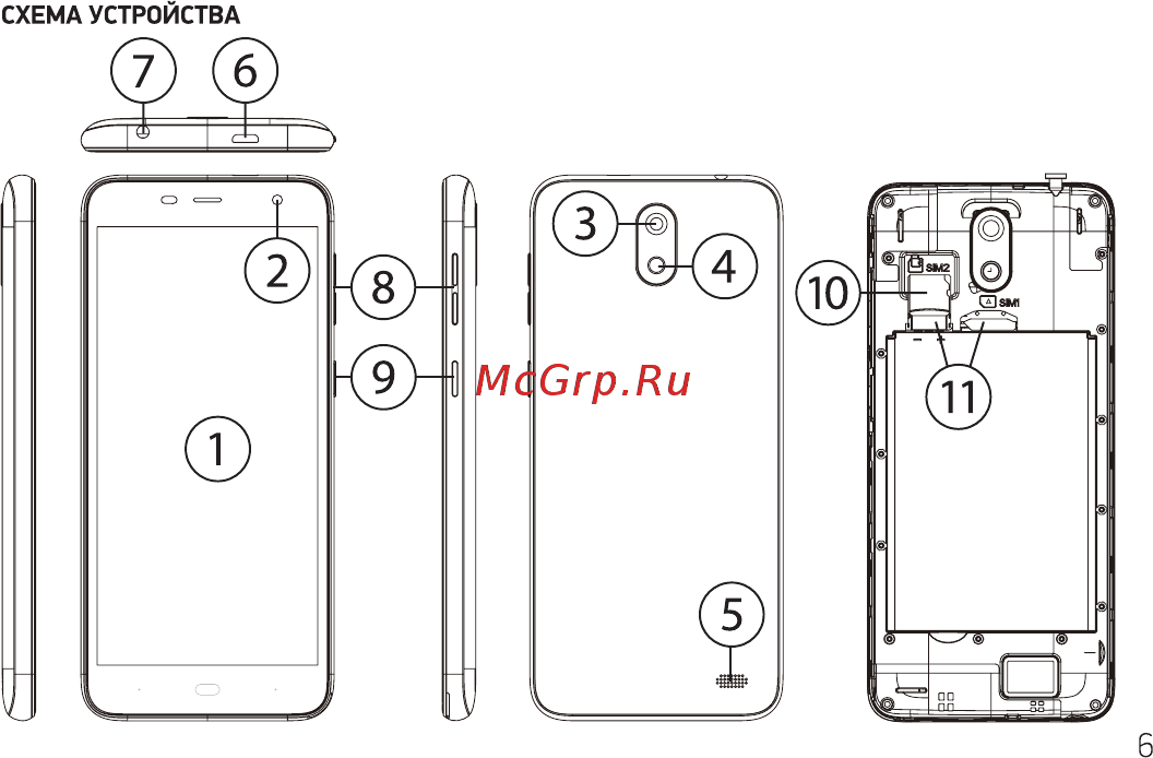 Digma Linx Base 4G Grey Краткое руководство онлайн [6/24] 433778