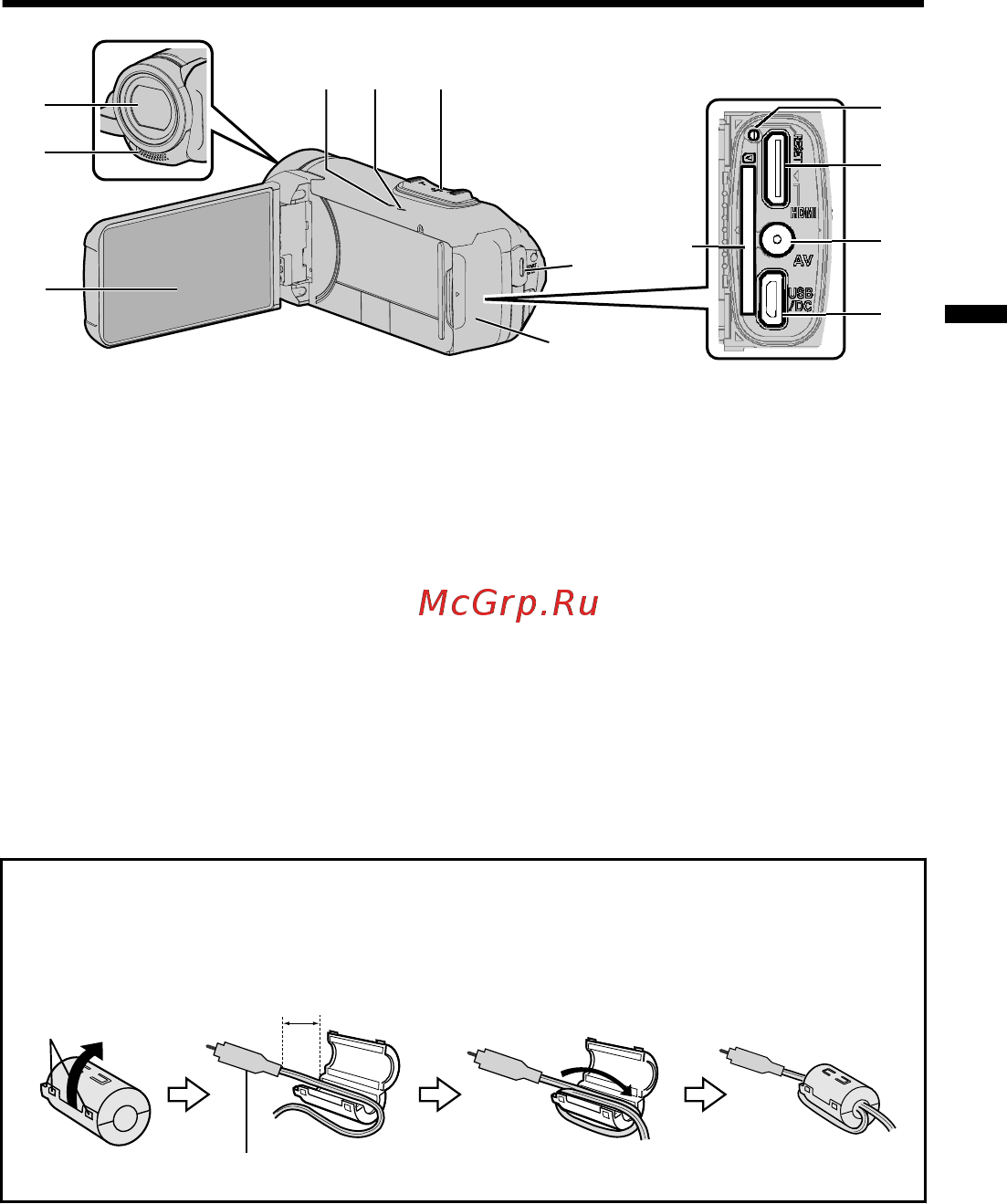 JVC GZ-R445DEU [61/92] Az alkatrészek megnevezései és funkciójuk