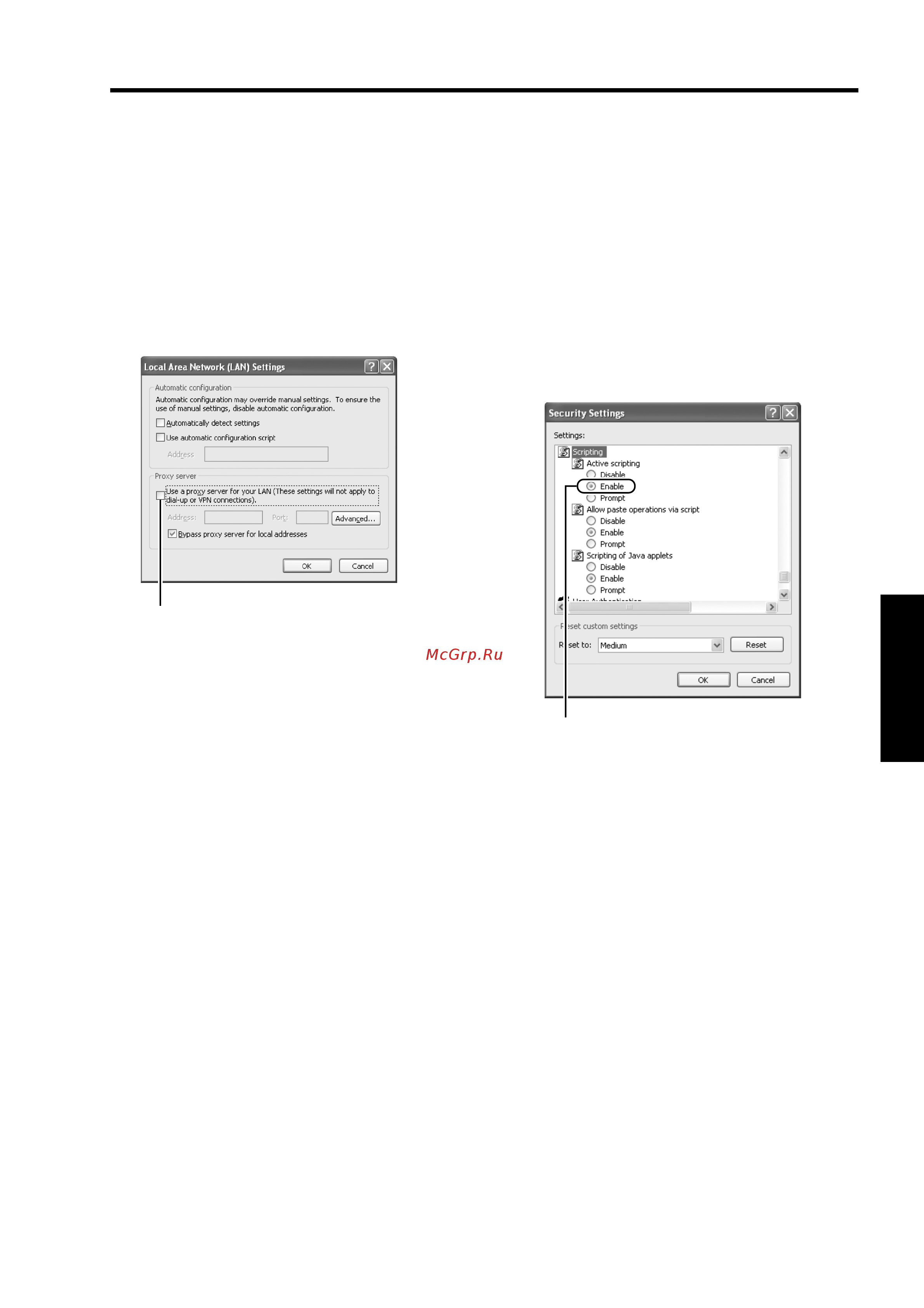 JVC DLA-VS4800 [27/72] Check if the a active scripting b of the internet explorer is disabled