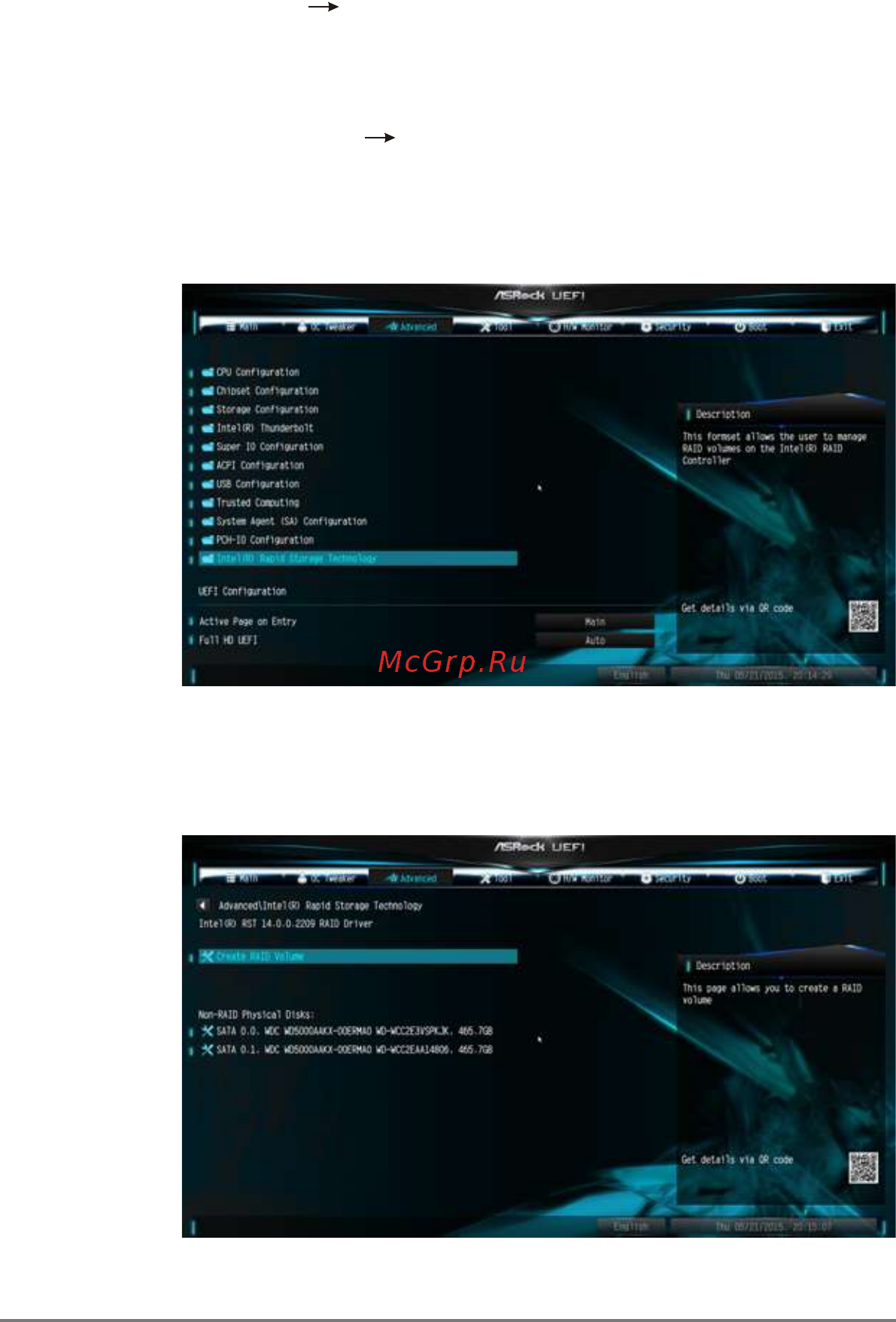 ASRock Z390 Phantom Gaming 6 [9/25] Configuring a raid array using uefi setup utility