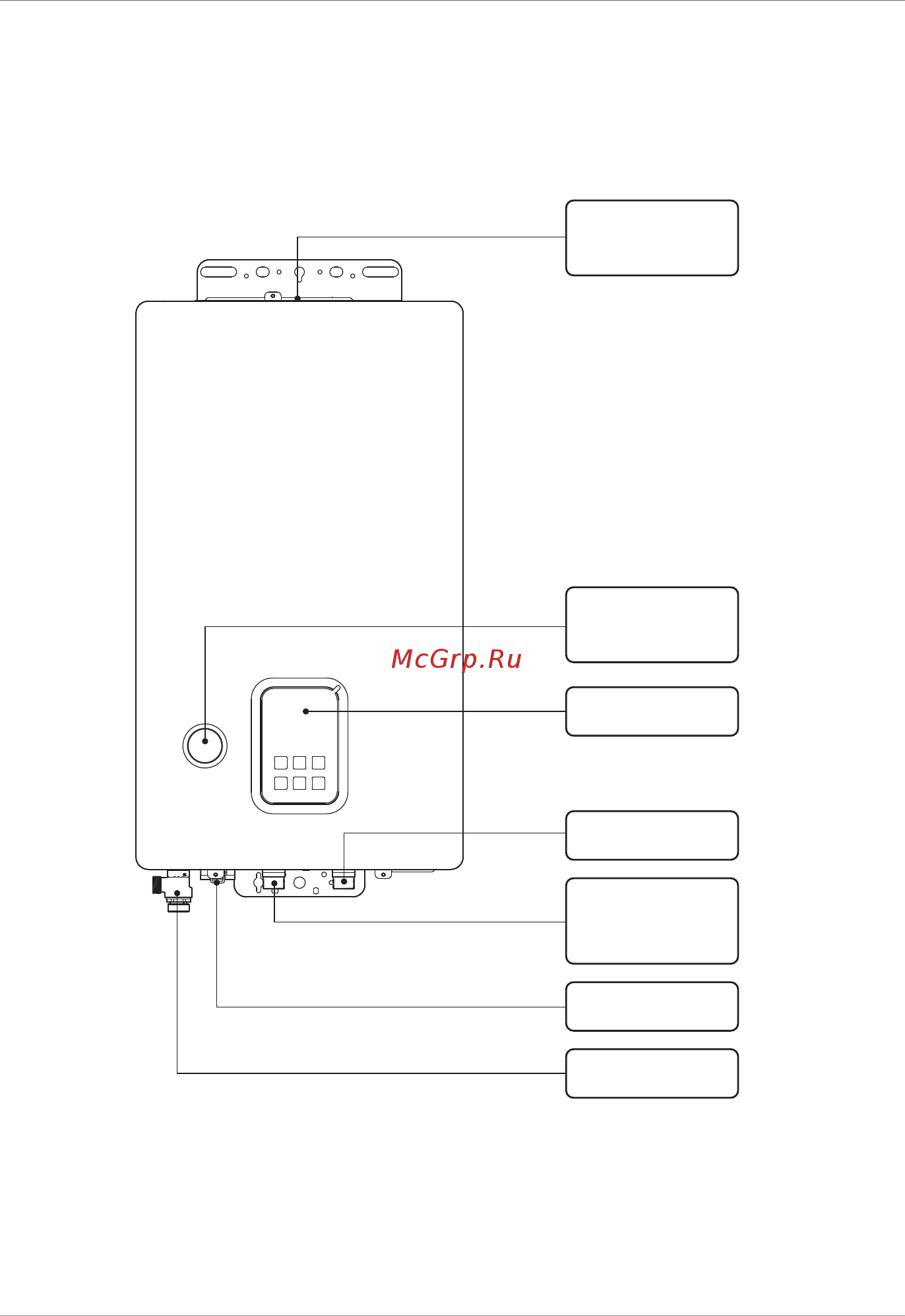 Navien EQB 12HW [8/50] Названия основных деталей котла