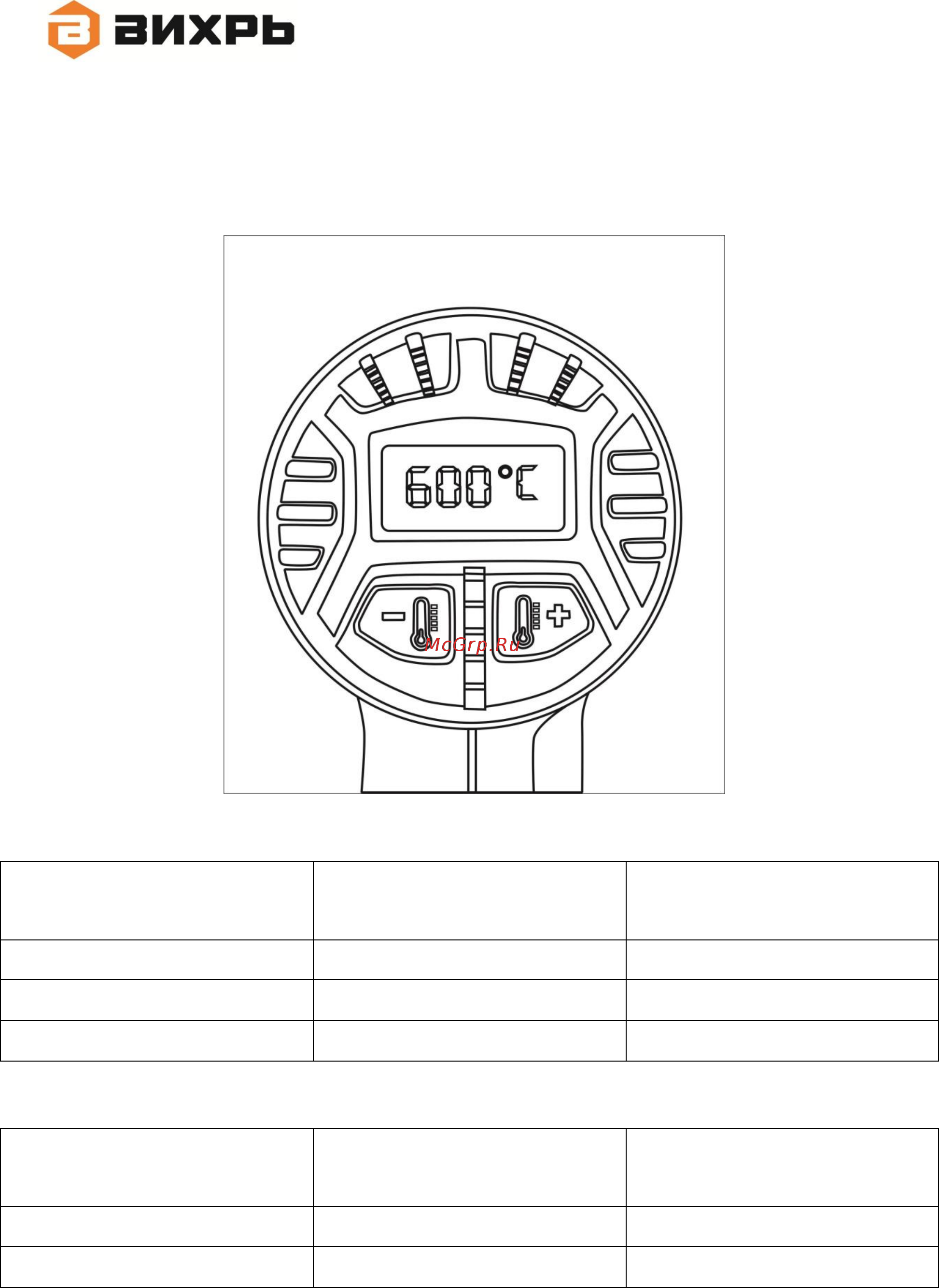 Вихрь ТП-2000М [10/24] Для регулировки температурного режима тп 2000рд используйте