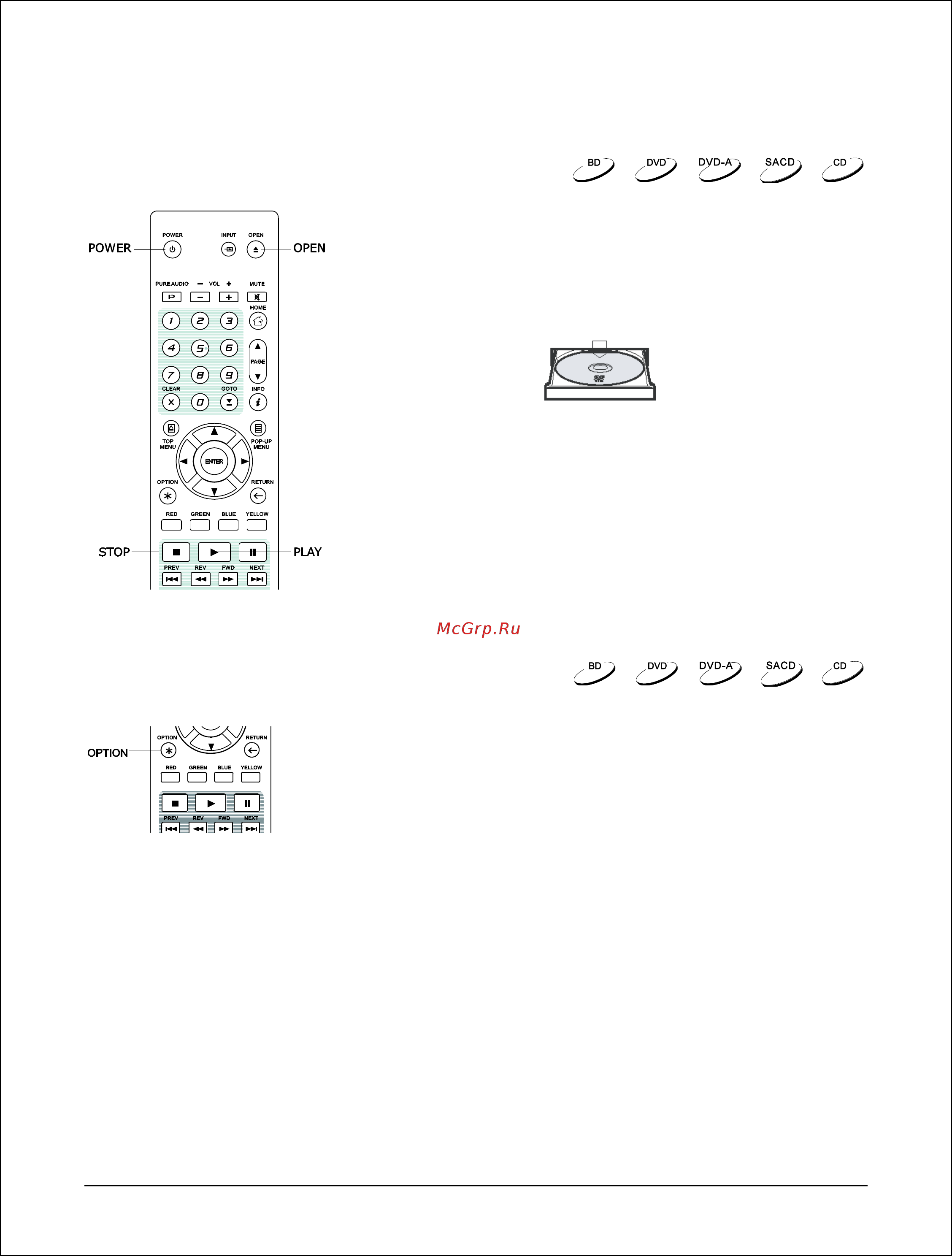 Oppo UDP-205 [31/113] Меню параметров