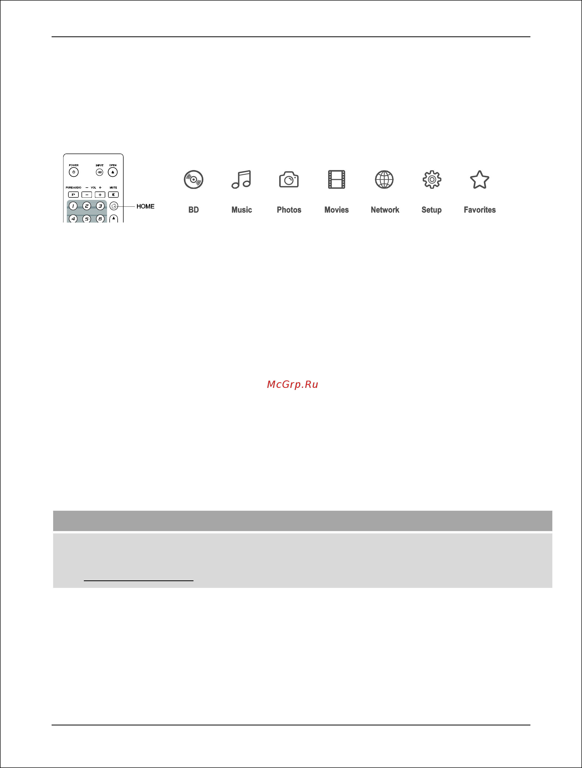 Oppo UDP-205 [50/113] Воспроизведение в главном меню home menu