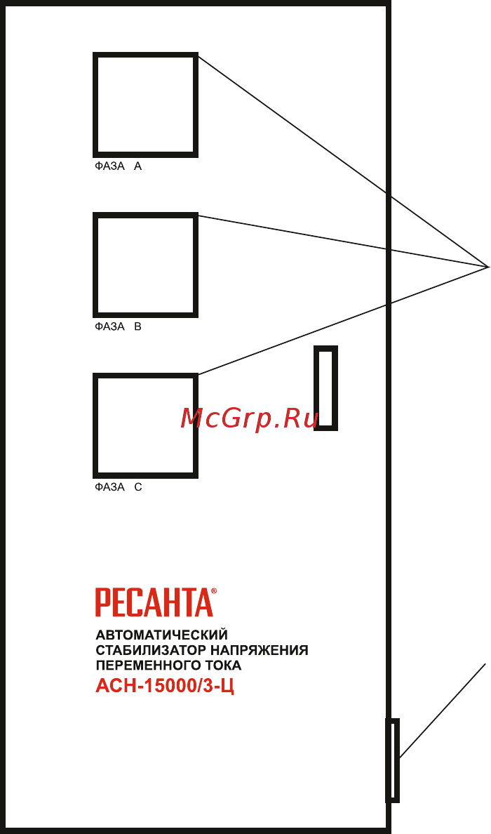 Ресанта АСН-30000/3-Ц Руководство пользователя онлайн [6/16] 387729