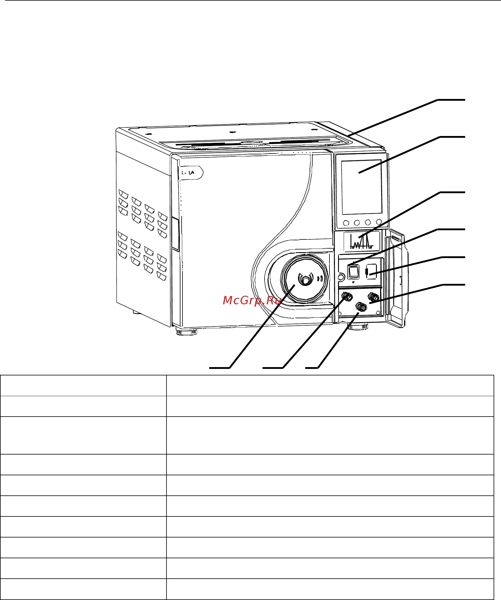 Woson TANZO E23 touch [15/57] Вид автоклава спереди