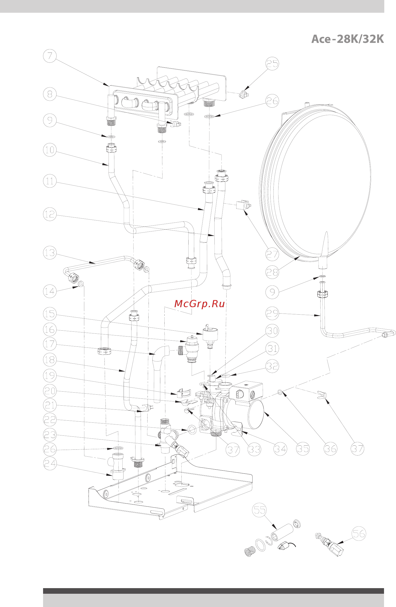 Koreastar Ace 28K Turbo Каталог запчастей онлайн [3/8] 388032