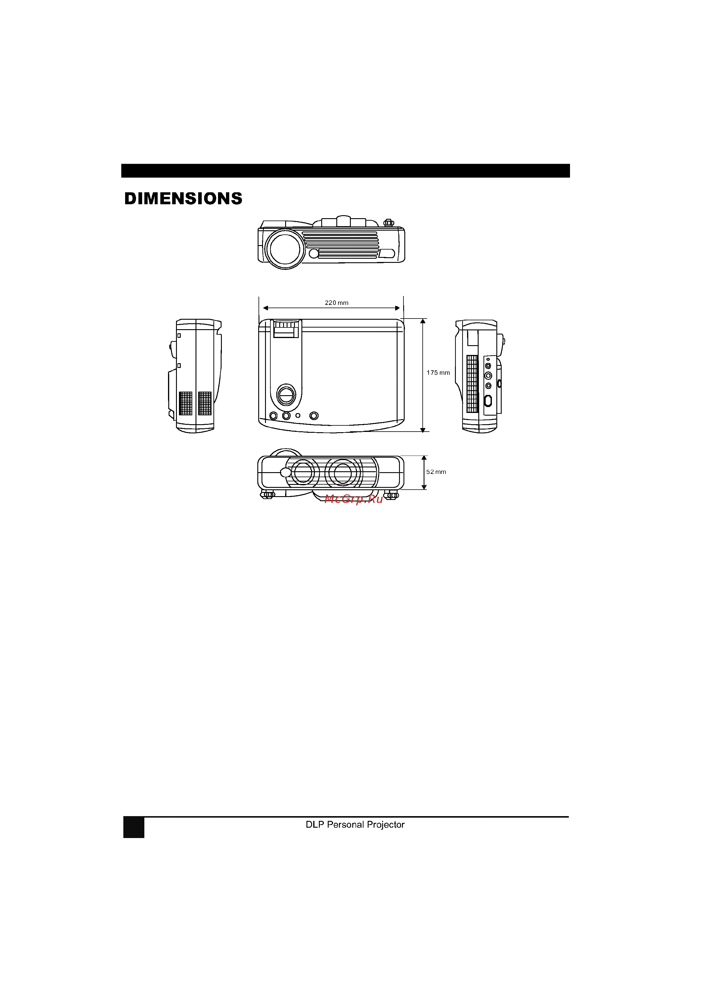 LG RD-JT20 [28/28] Di mensi ons