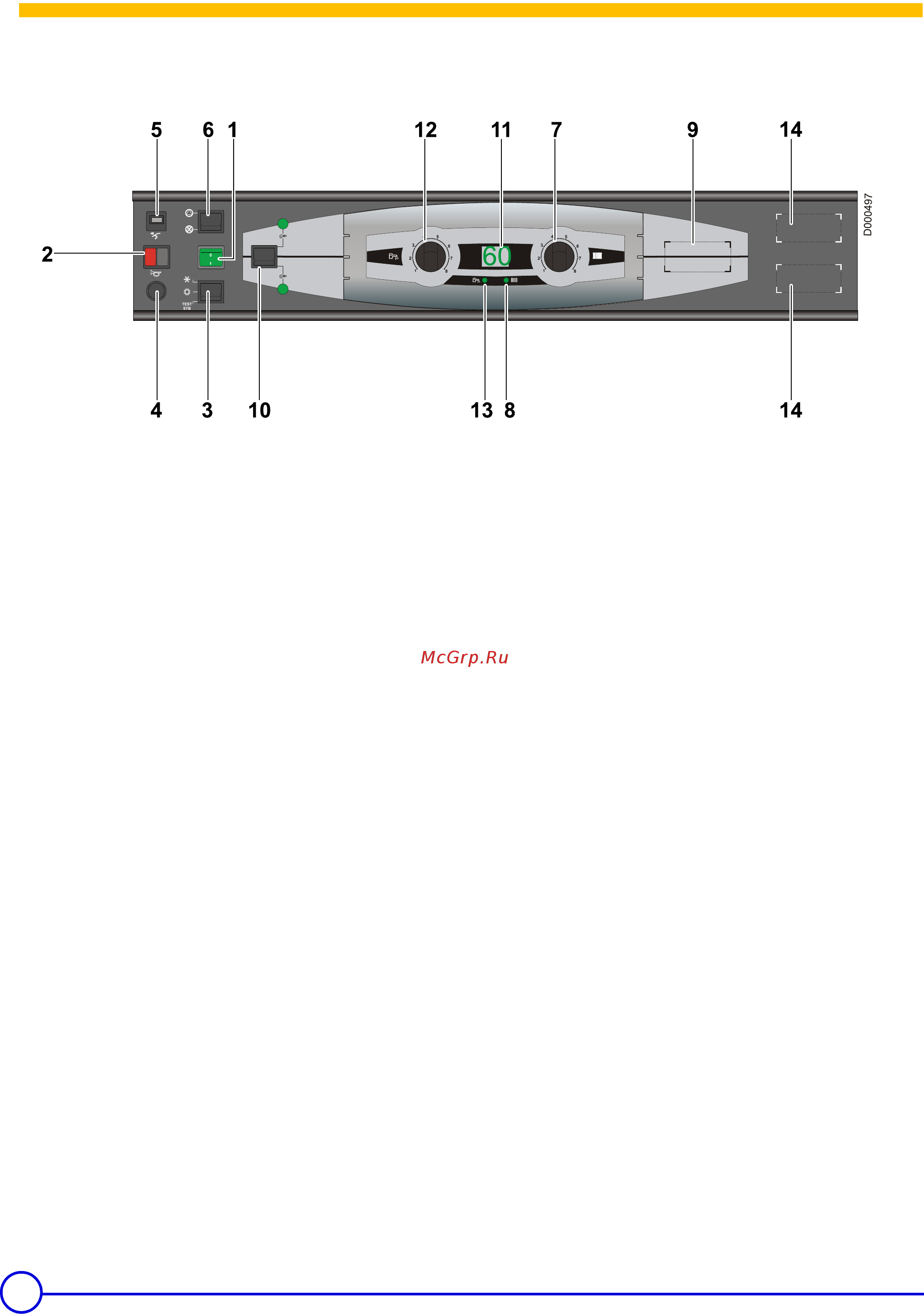 De Dietrich DTG 230 S [14/24] Панель управления