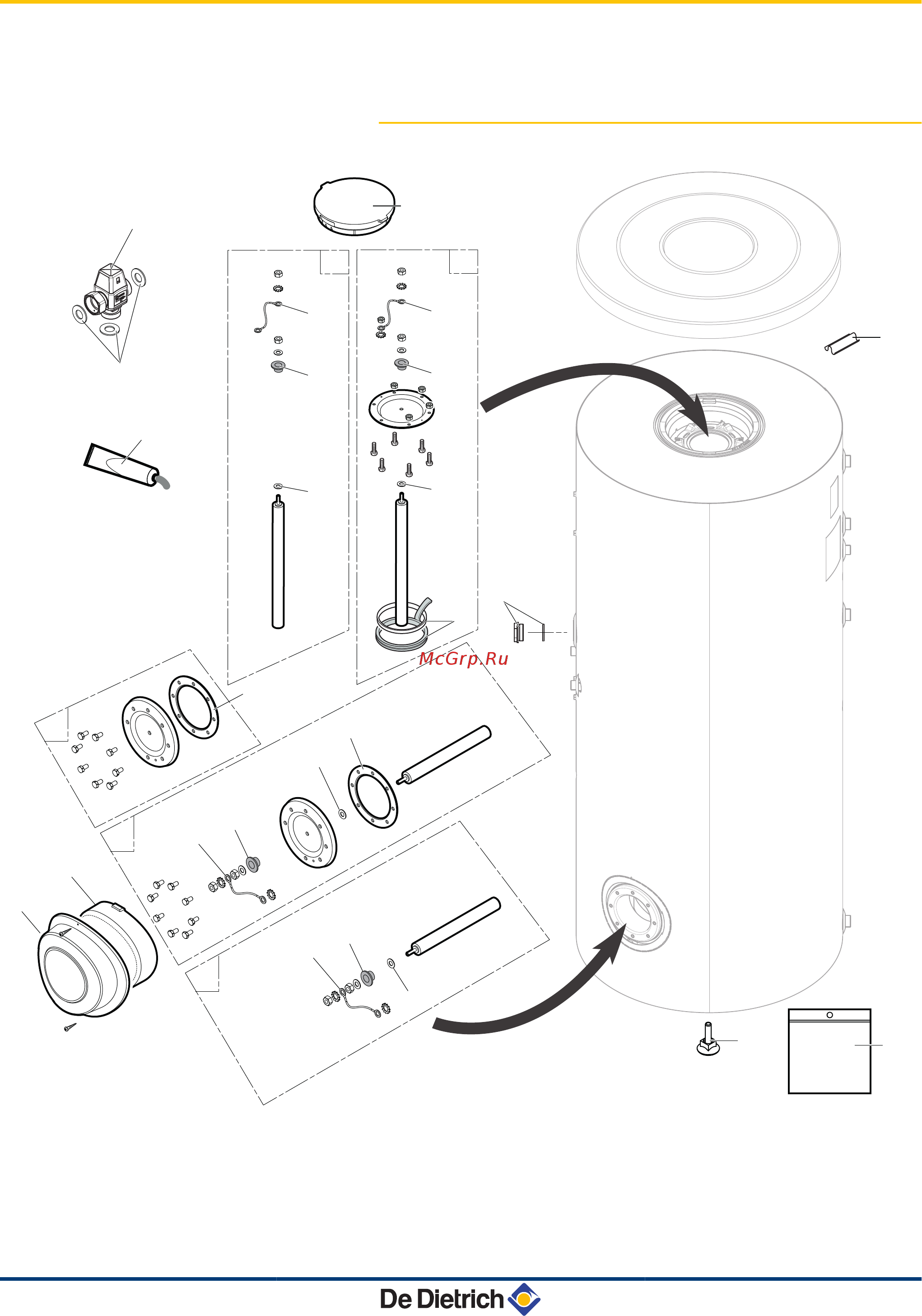 De Dietrich INISOL UNO BSL 500 [50/60] Запасные части