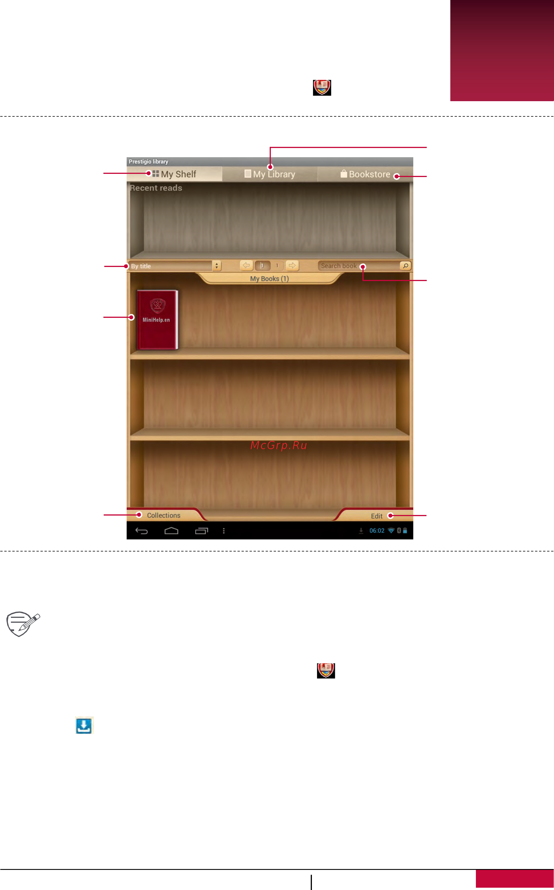 Prestigio GRACE 3738 3G PMT3738_3G_C_CIS [31/43] Ereader prestigio
