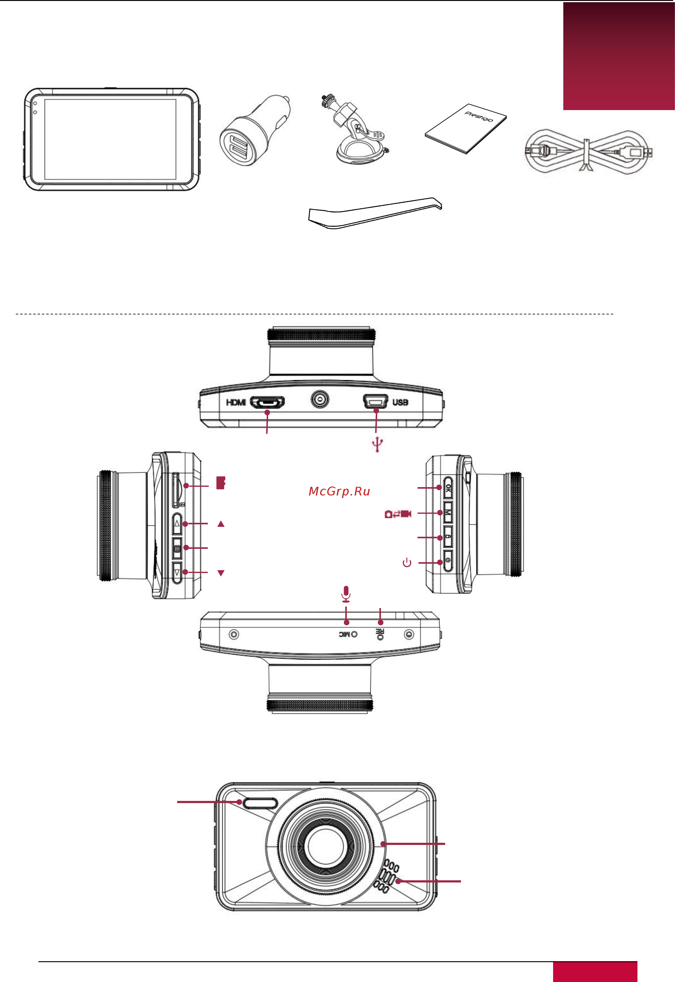 Prestigio ROADRUNNER 527 PCDVRR527 [3/10] Распаковка