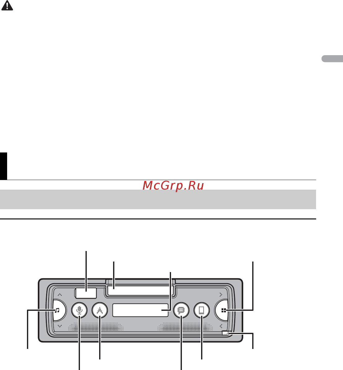 Pioneer SPH-10BT [4/41] Основные операции