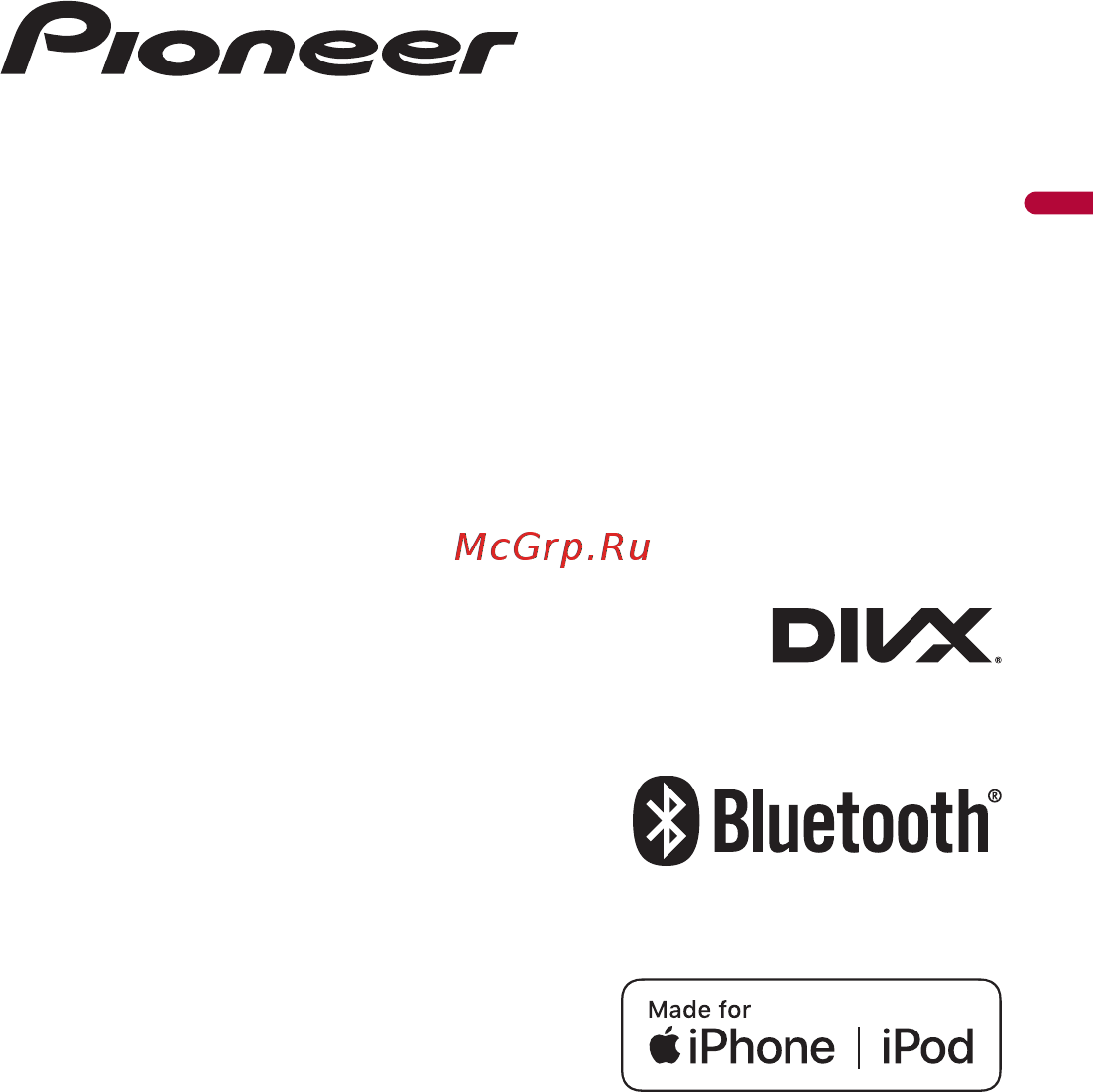 Pioneer AVH-A210BT Руководство пользователя онлайн